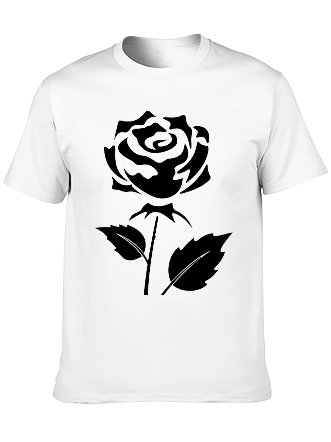 Black Rose Graphic T-Shirt - Stylish & Comfortable