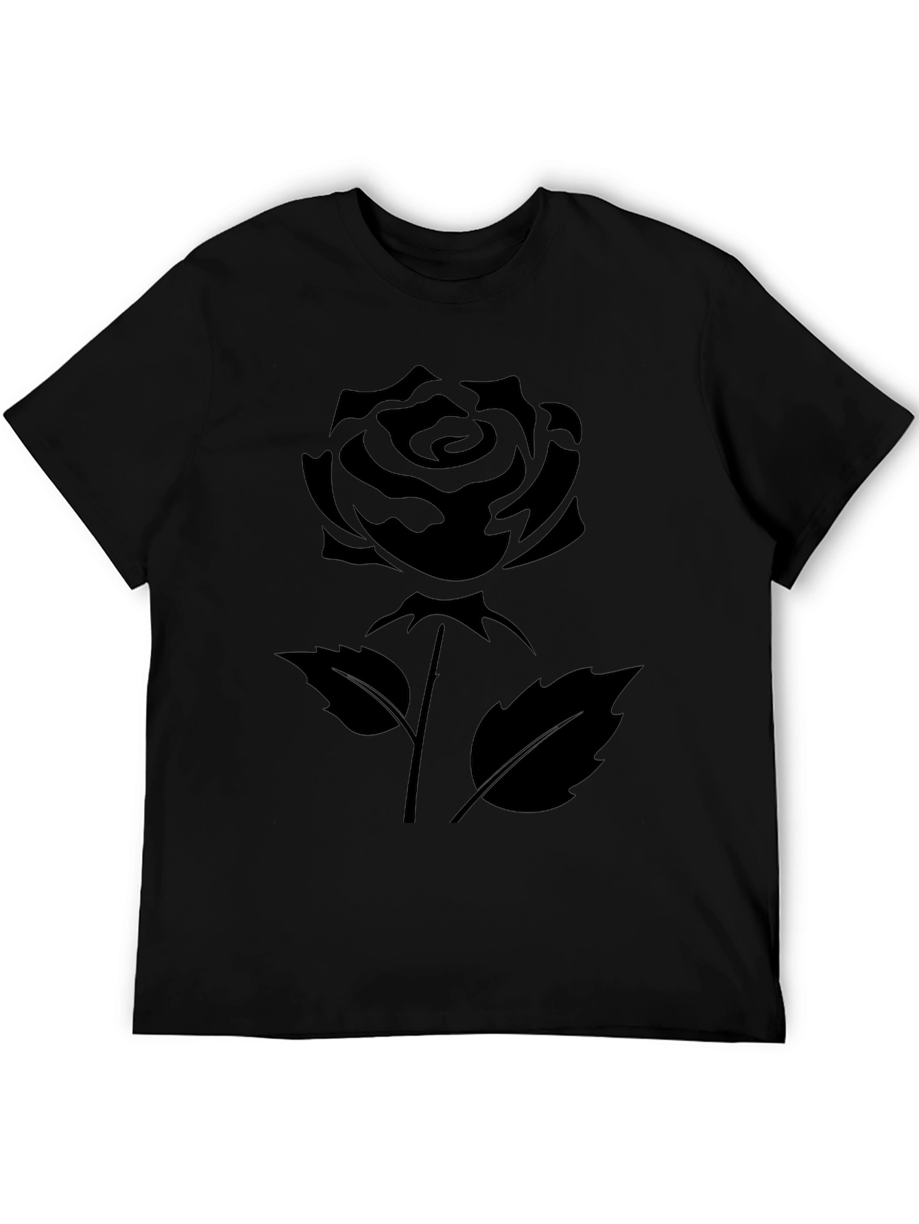 Black Rose Graphic T-Shirt - Stylish & Comfortable