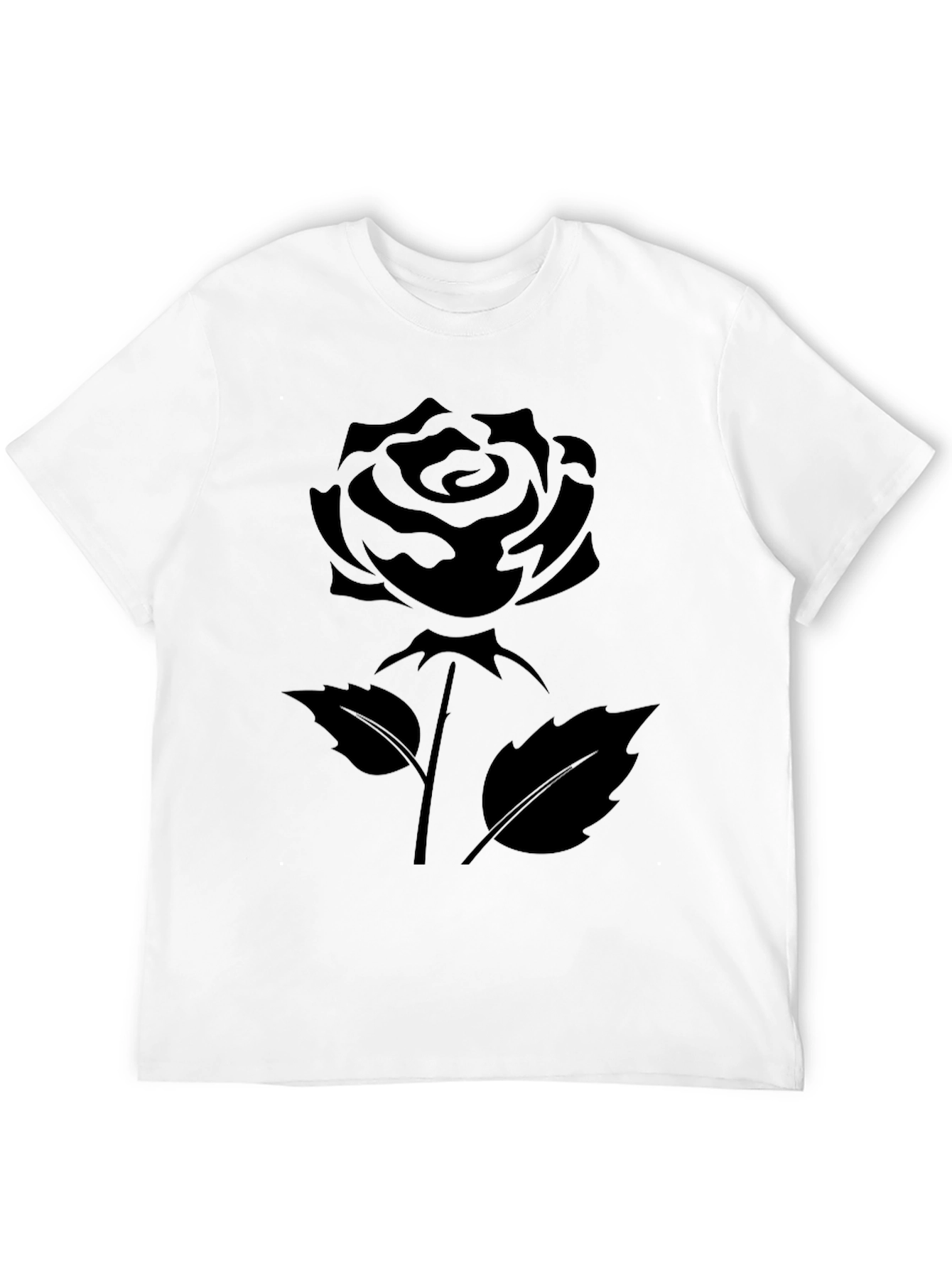 Black Rose Graphic T-Shirt - Stylish & Comfortable