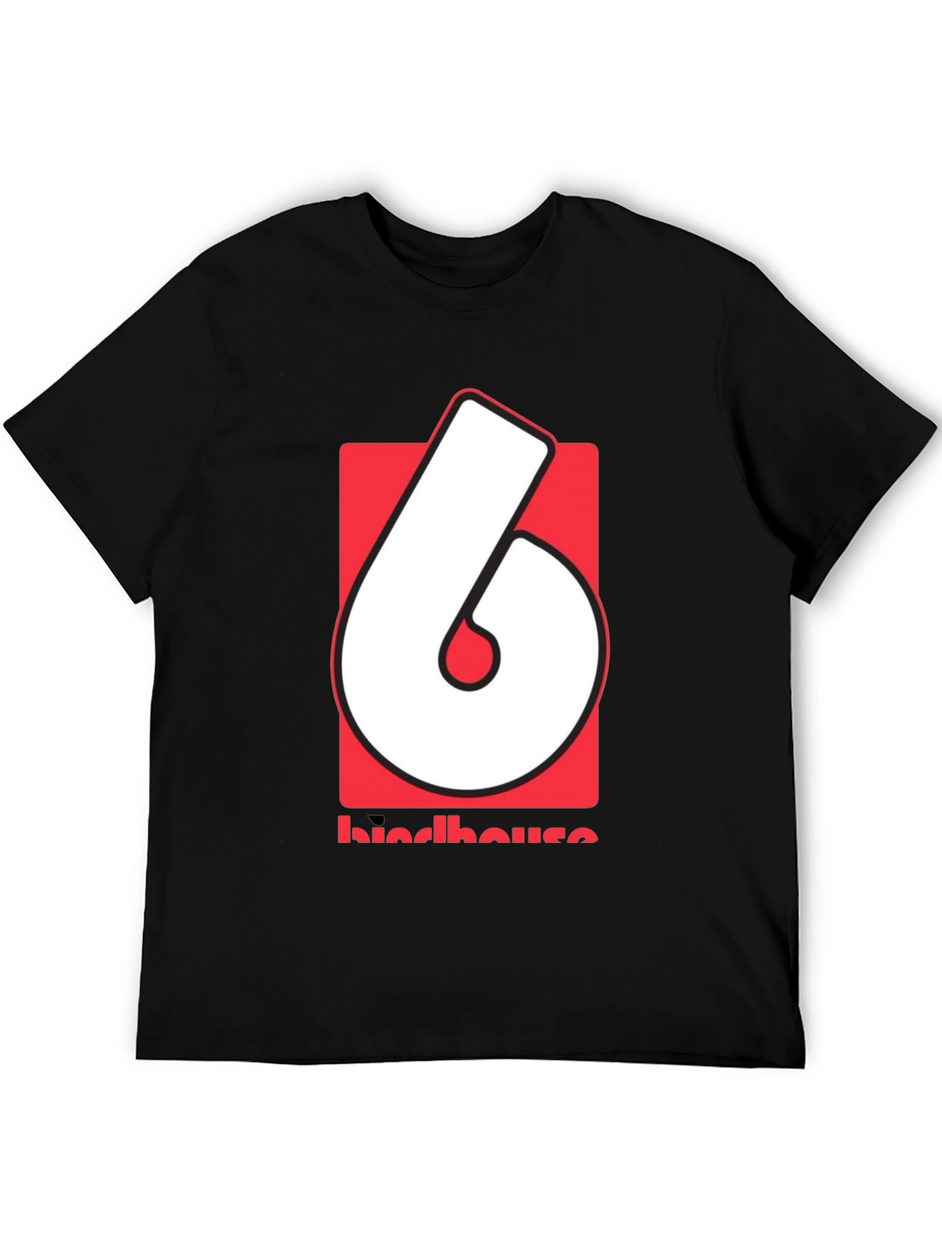 Retro Birdhouse Logo Graphic Tee - Black