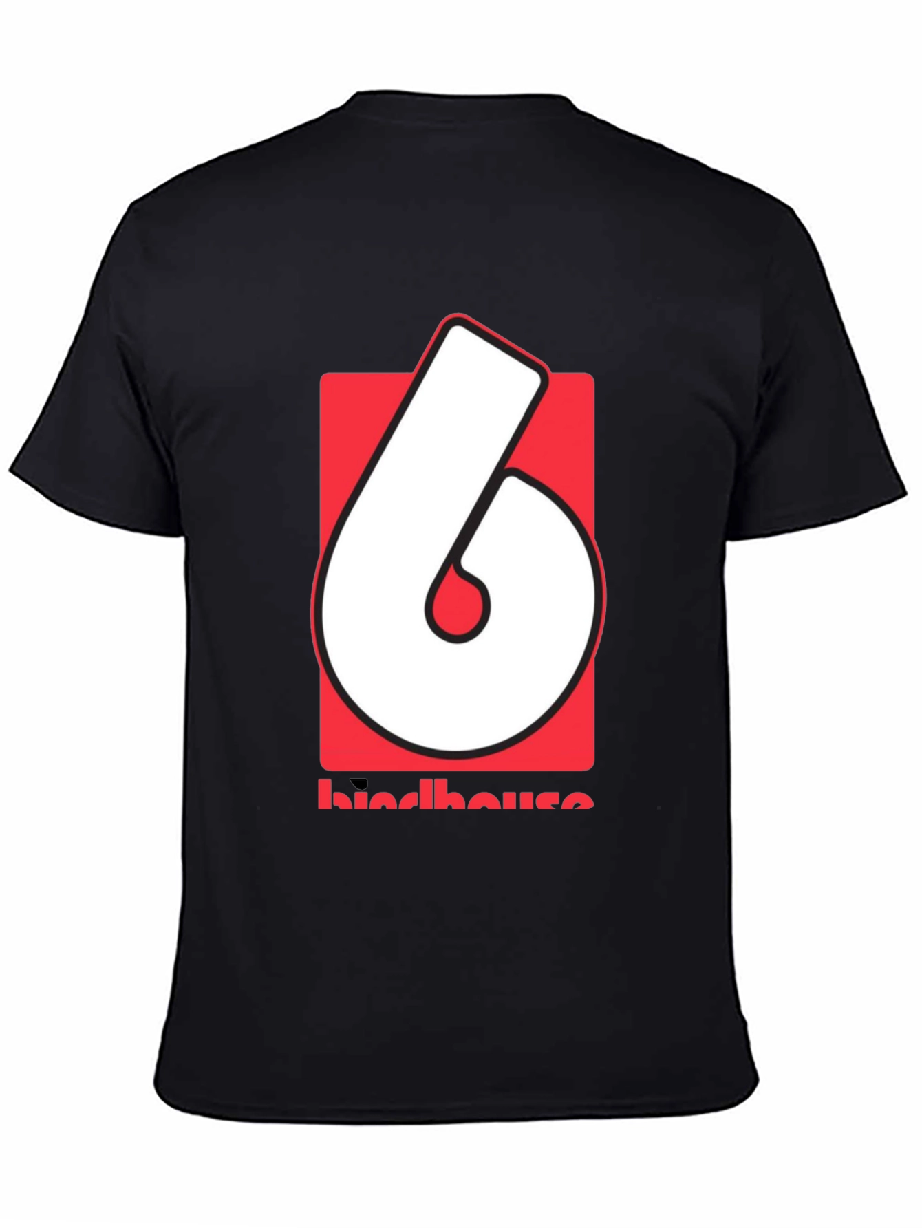 Retro Birdhouse Logo Graphic Tee - Black