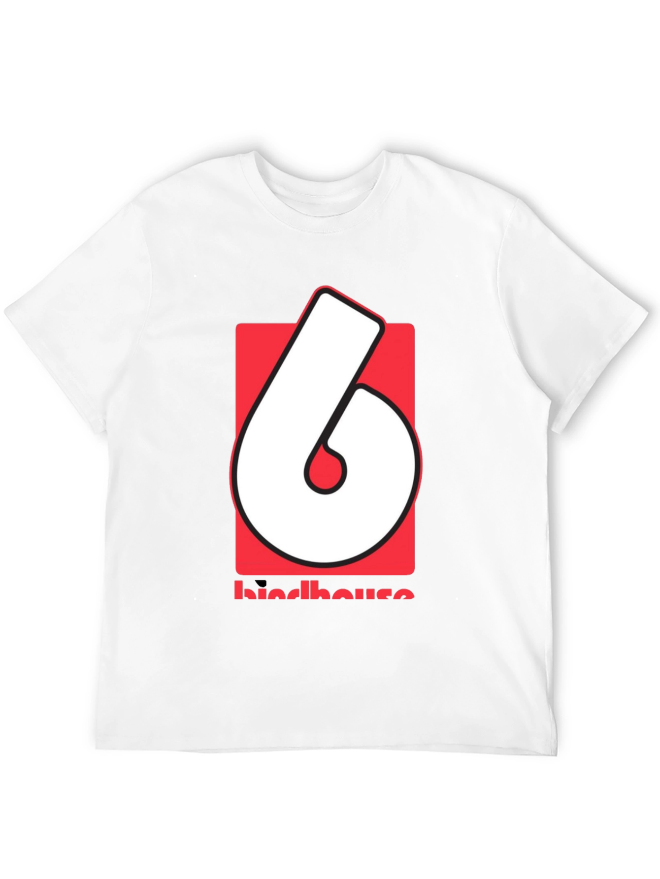 Retro Birdhouse Logo Graphic Tee - Black