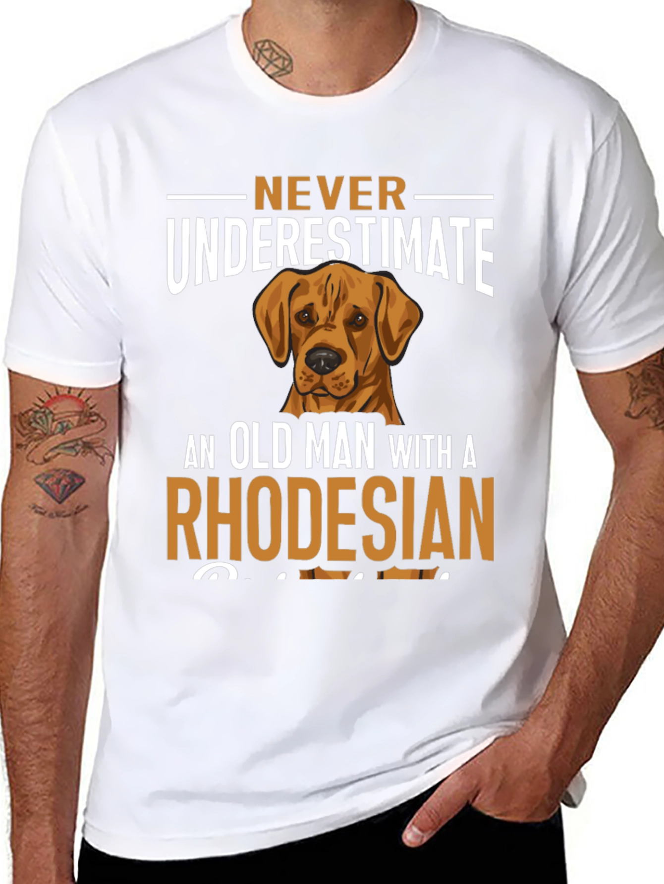 Rhodesian Ridgeback Dog T-Shirt - Never Underestimate