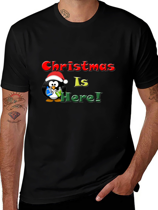 Christmas Penguin Graphic T-Shirt