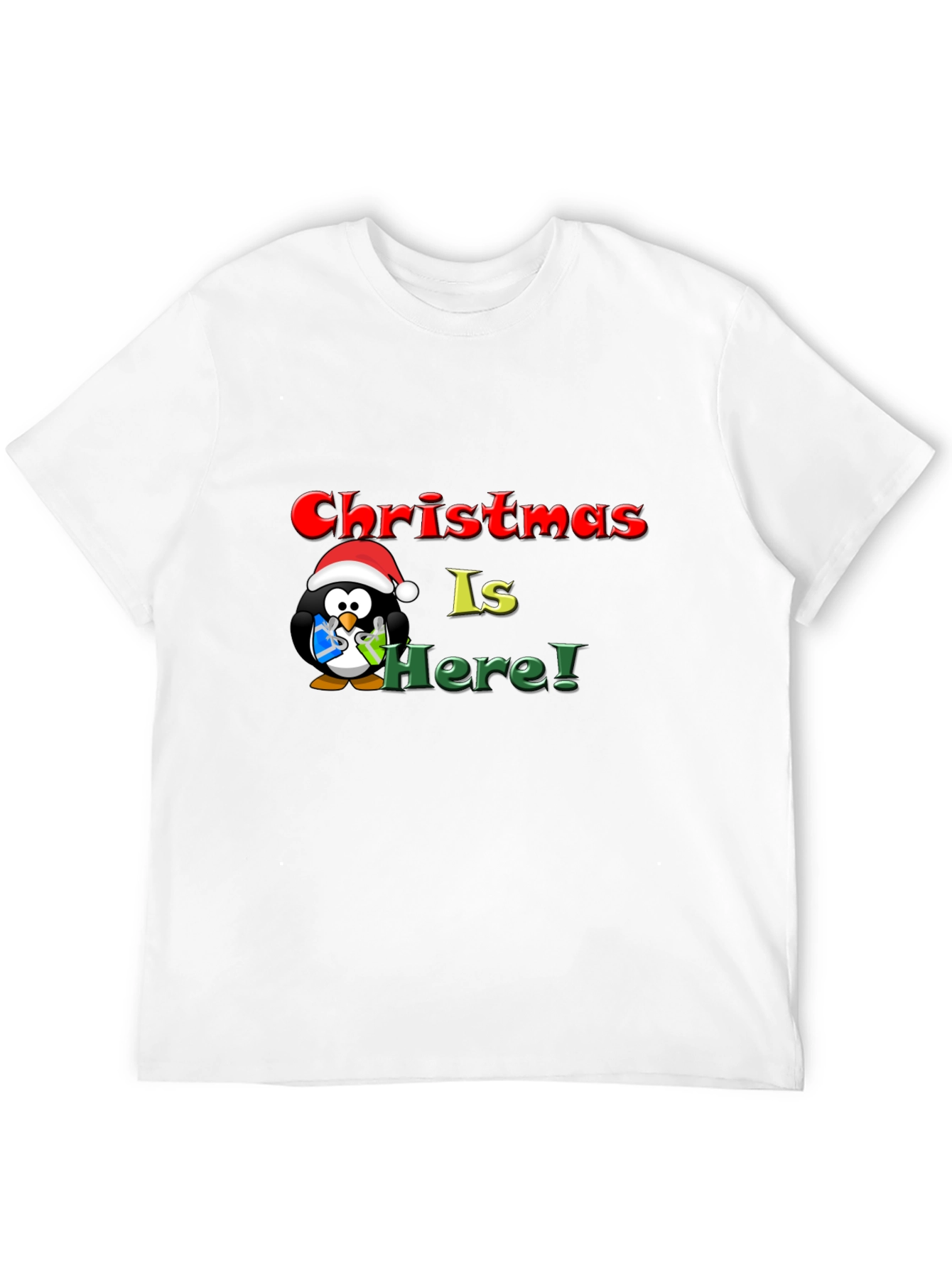 Christmas Penguin Graphic T-Shirt