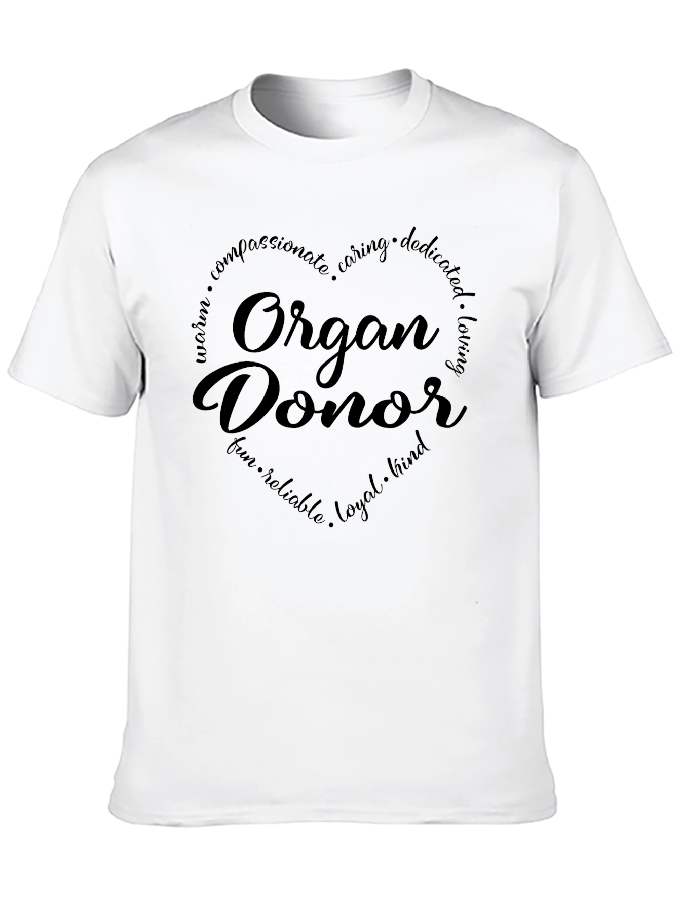 Organ Donor Heart Graphic T-Shirt