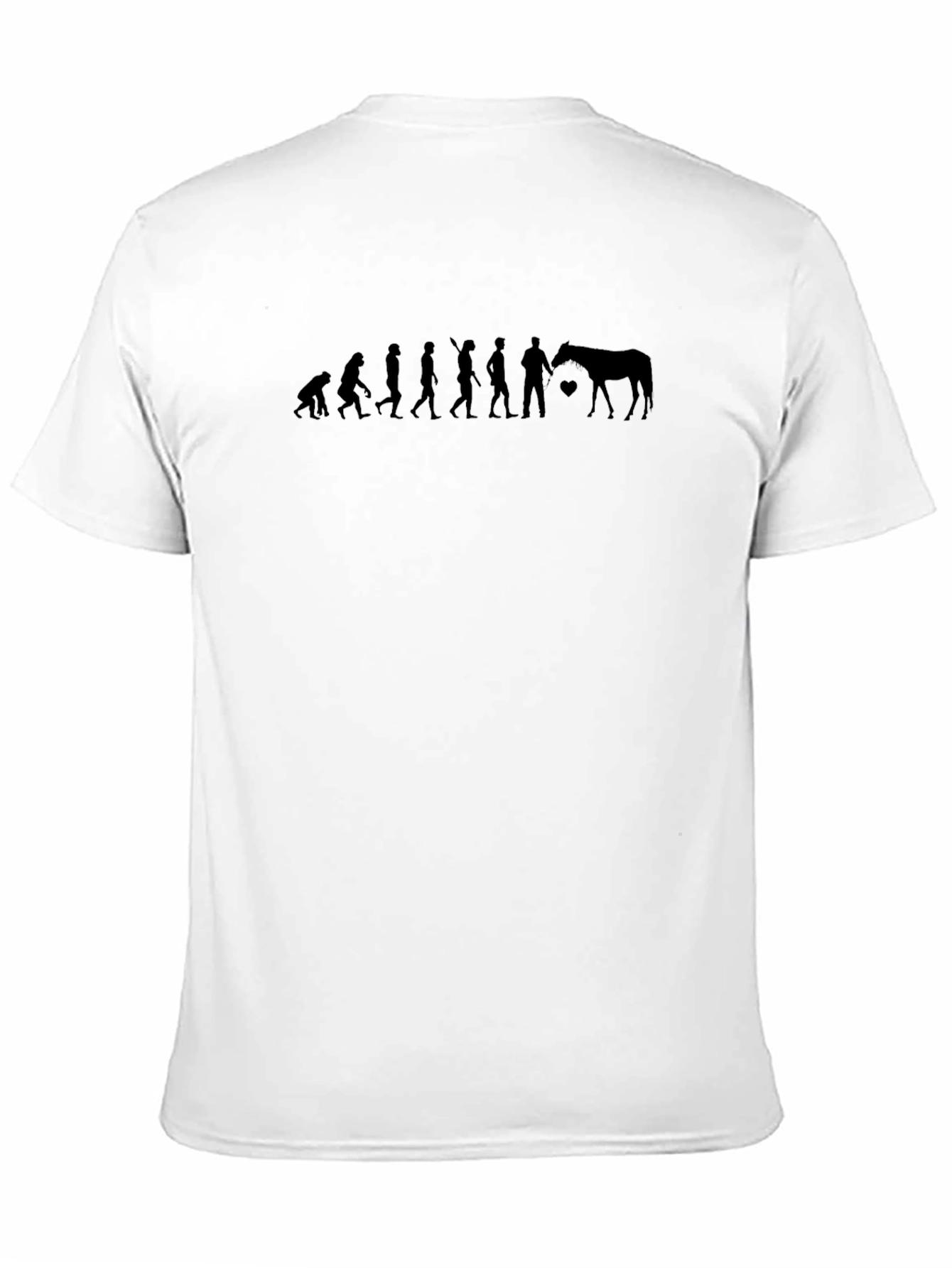 Evolution of Horse Lover T-Shirt - Black