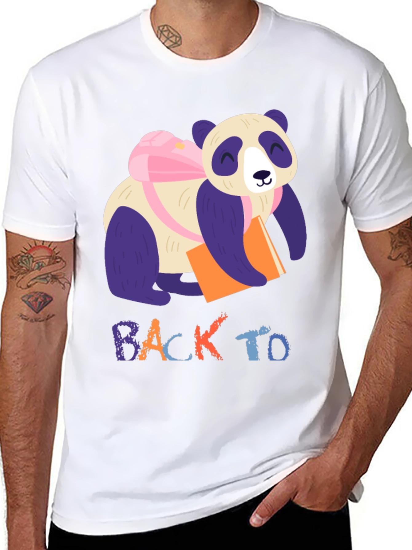 Panda Back to School T-Shirt