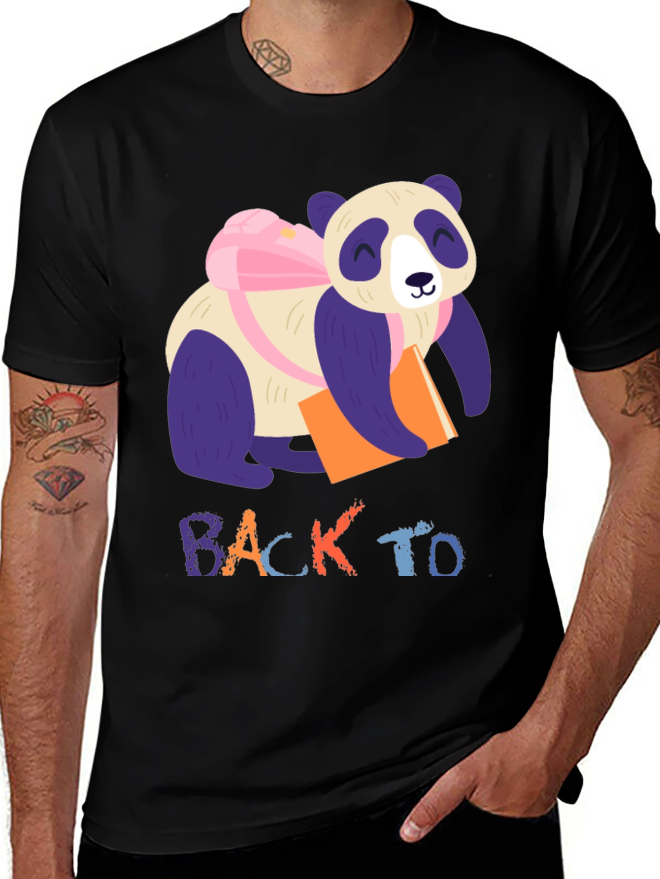 Panda Back to School T-Shirt