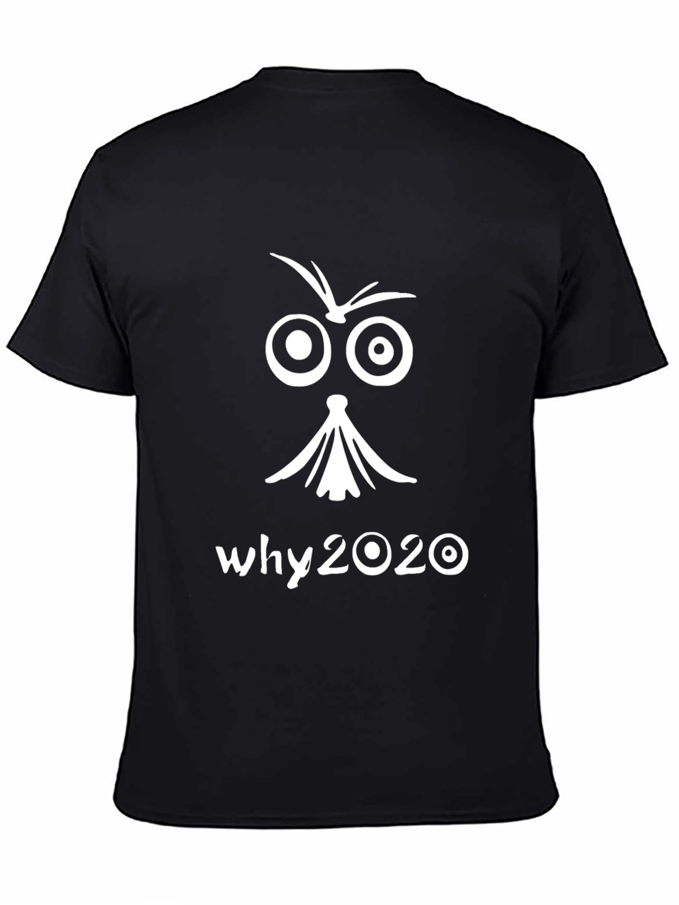 Why 2020 Graphic Tee - Black Cotton T-Shirt