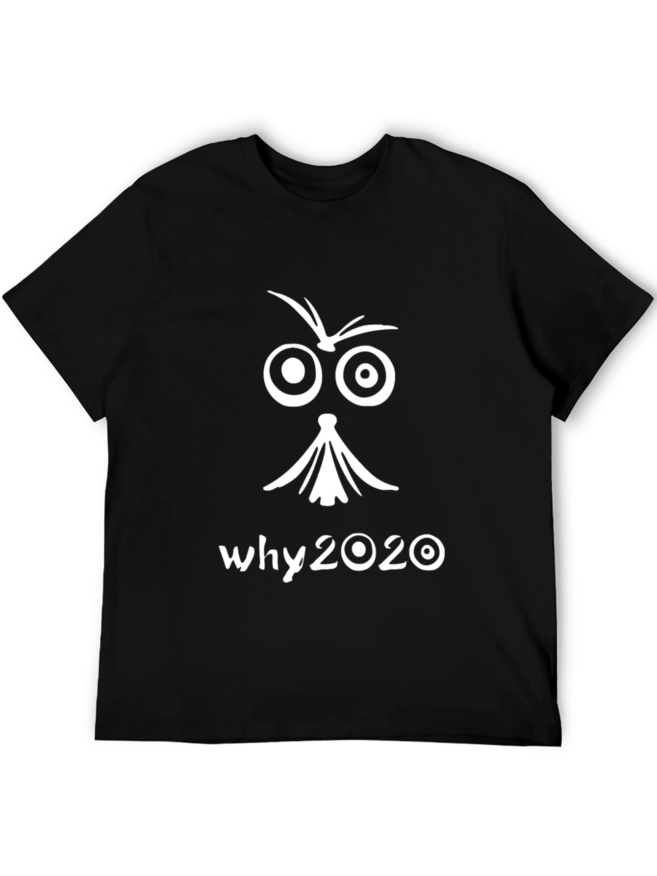Why 2020 Graphic Tee - Black Cotton T-Shirt