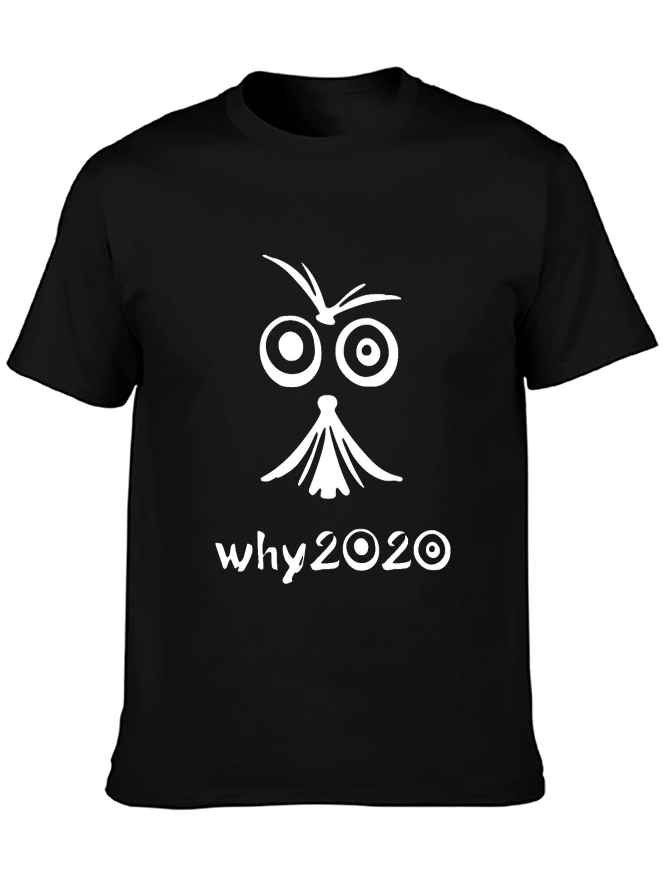 Why 2020 Graphic Tee - Black Cotton T-Shirt