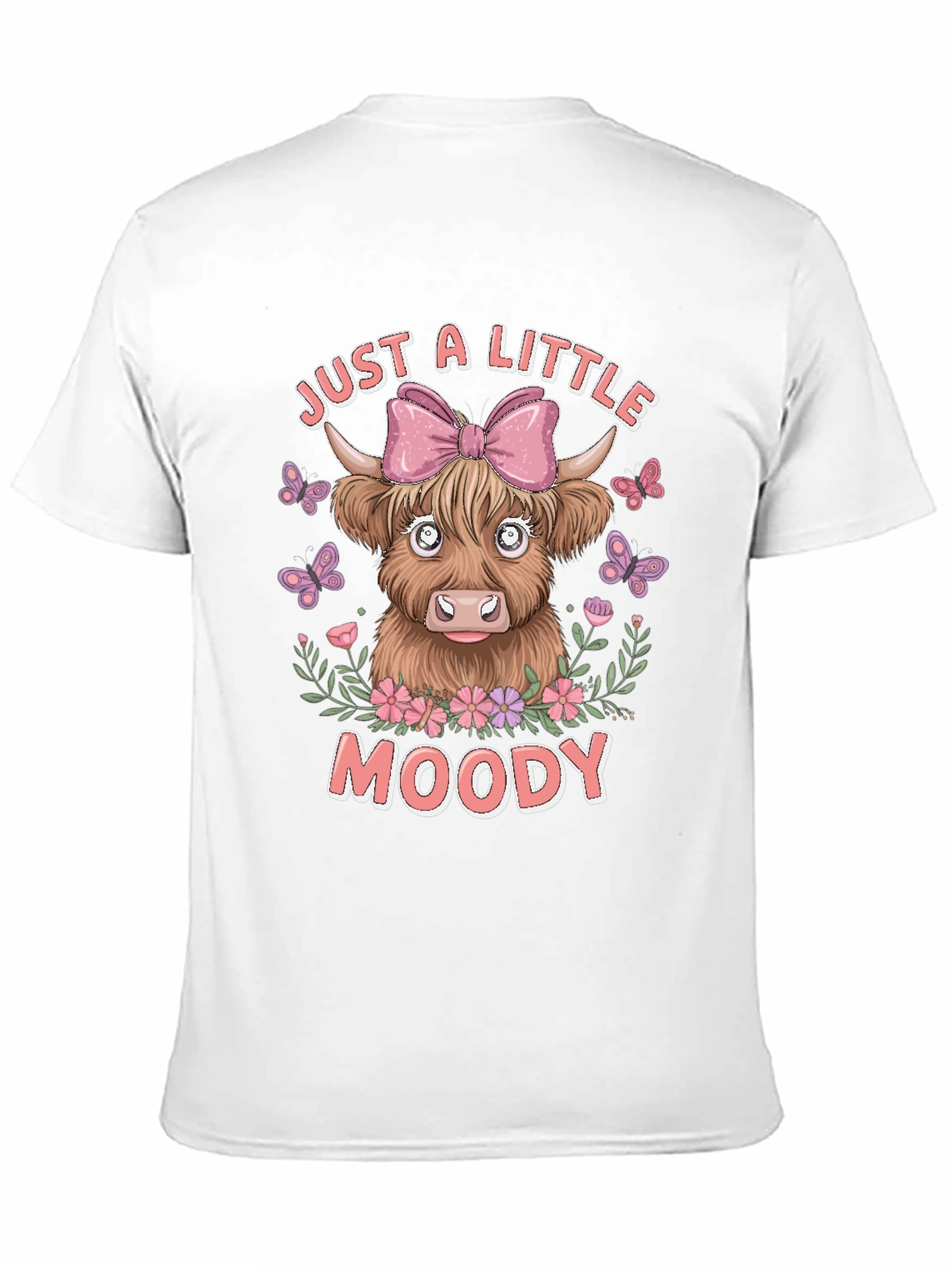 Just A Little Moody Cow Graphic T-Shirt
