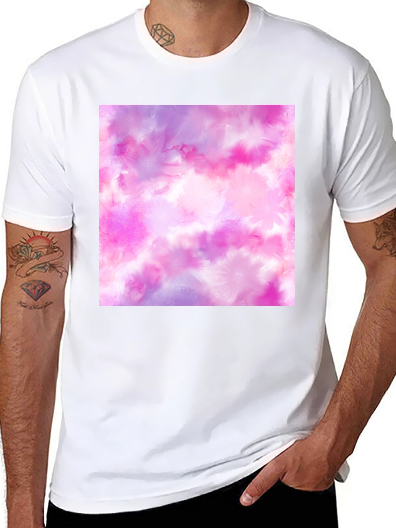 Watercolor Tie-Dye Graphic Tee