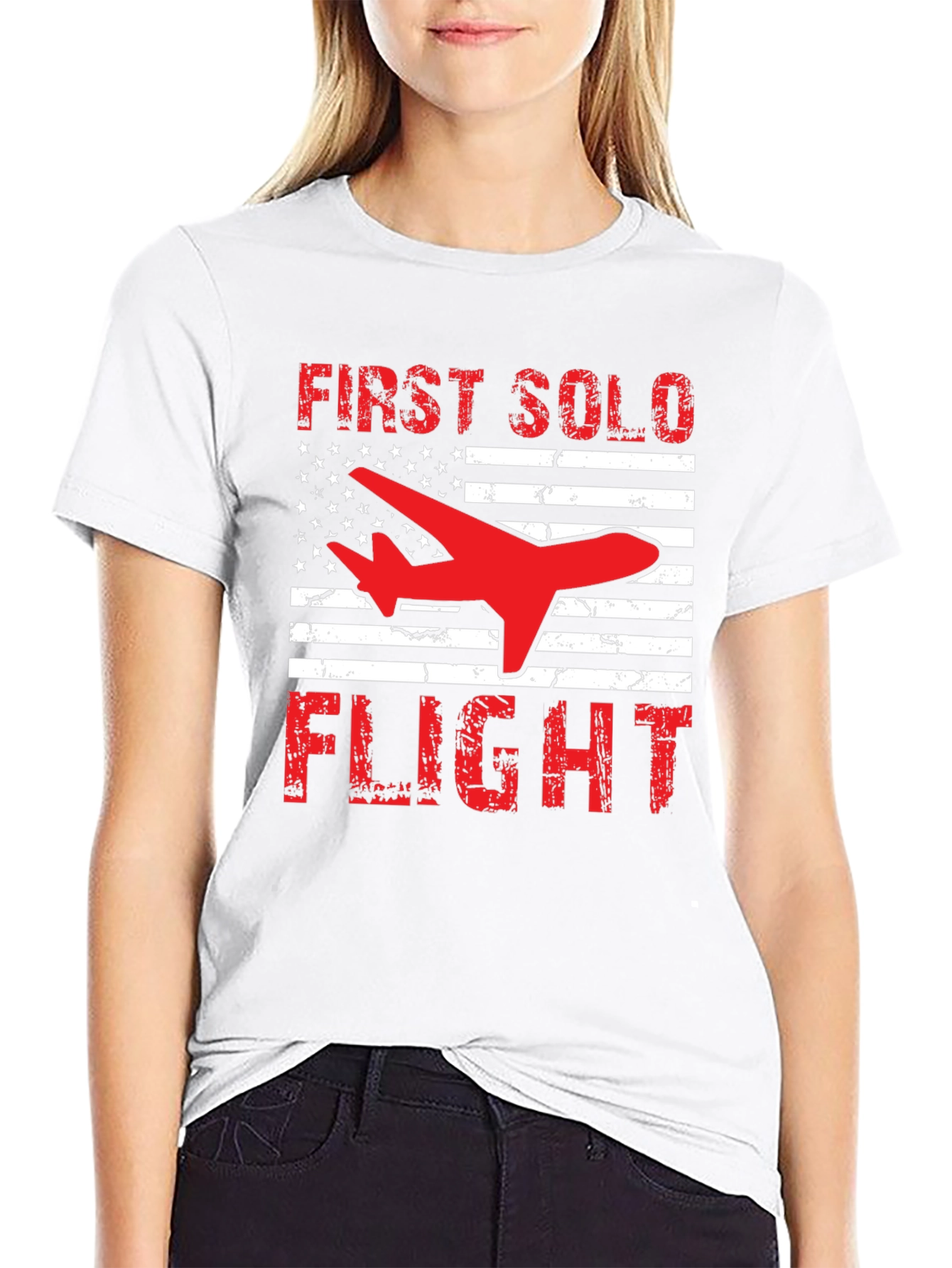 First Solo Flight Patriotic T-Shirt