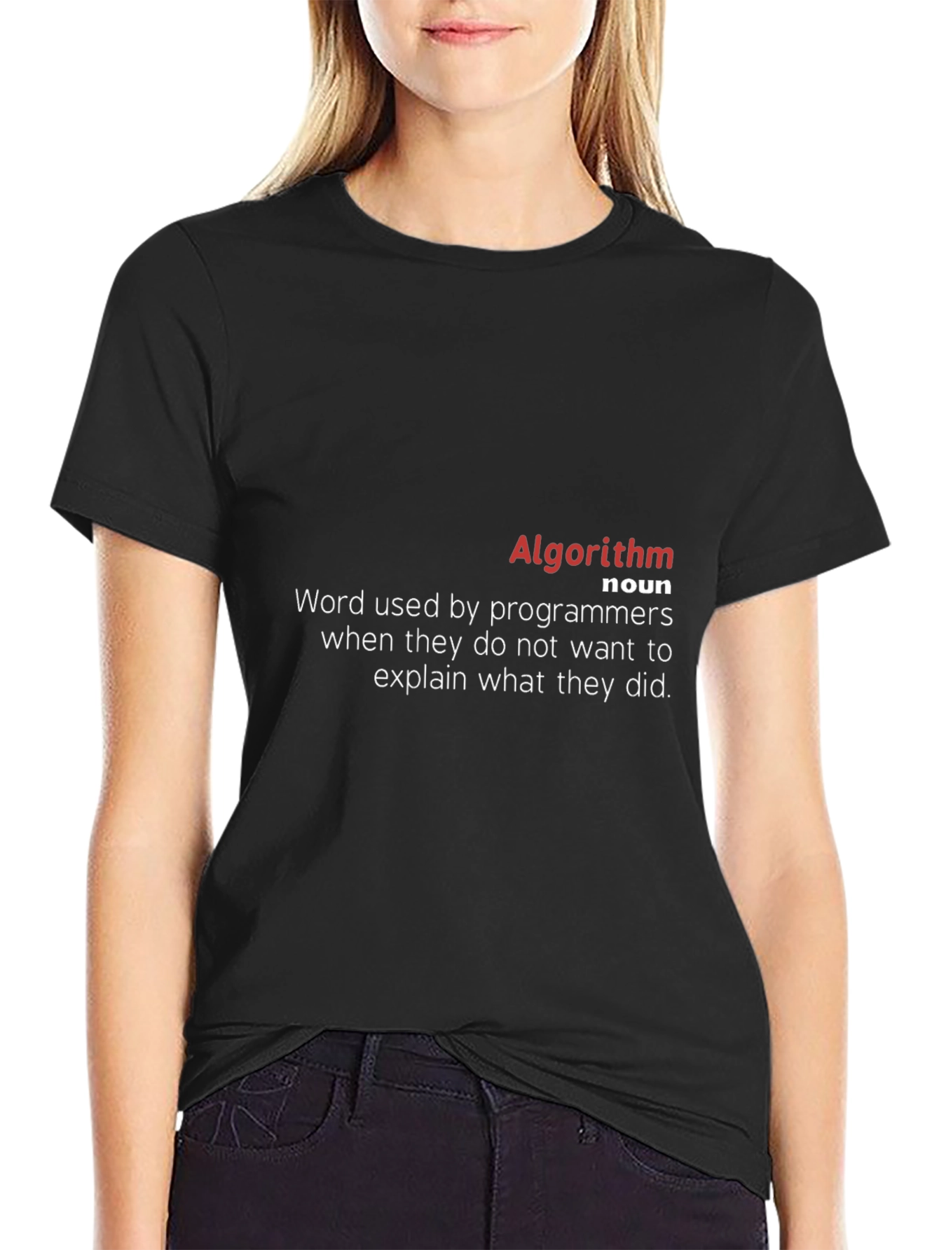 Algorithm Definition Black T-Shirt