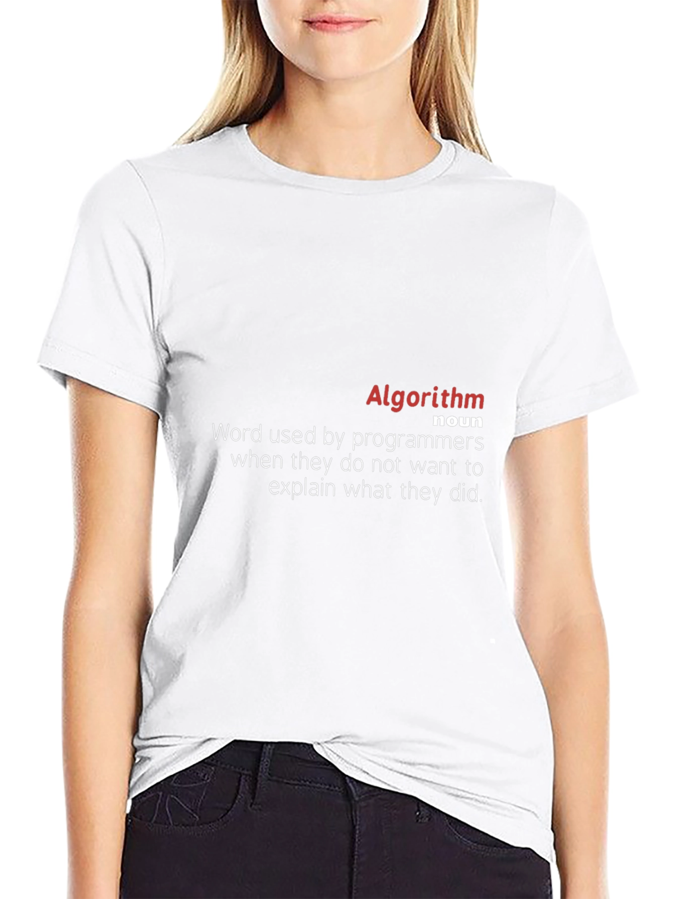 Algorithm Definition Black T-Shirt