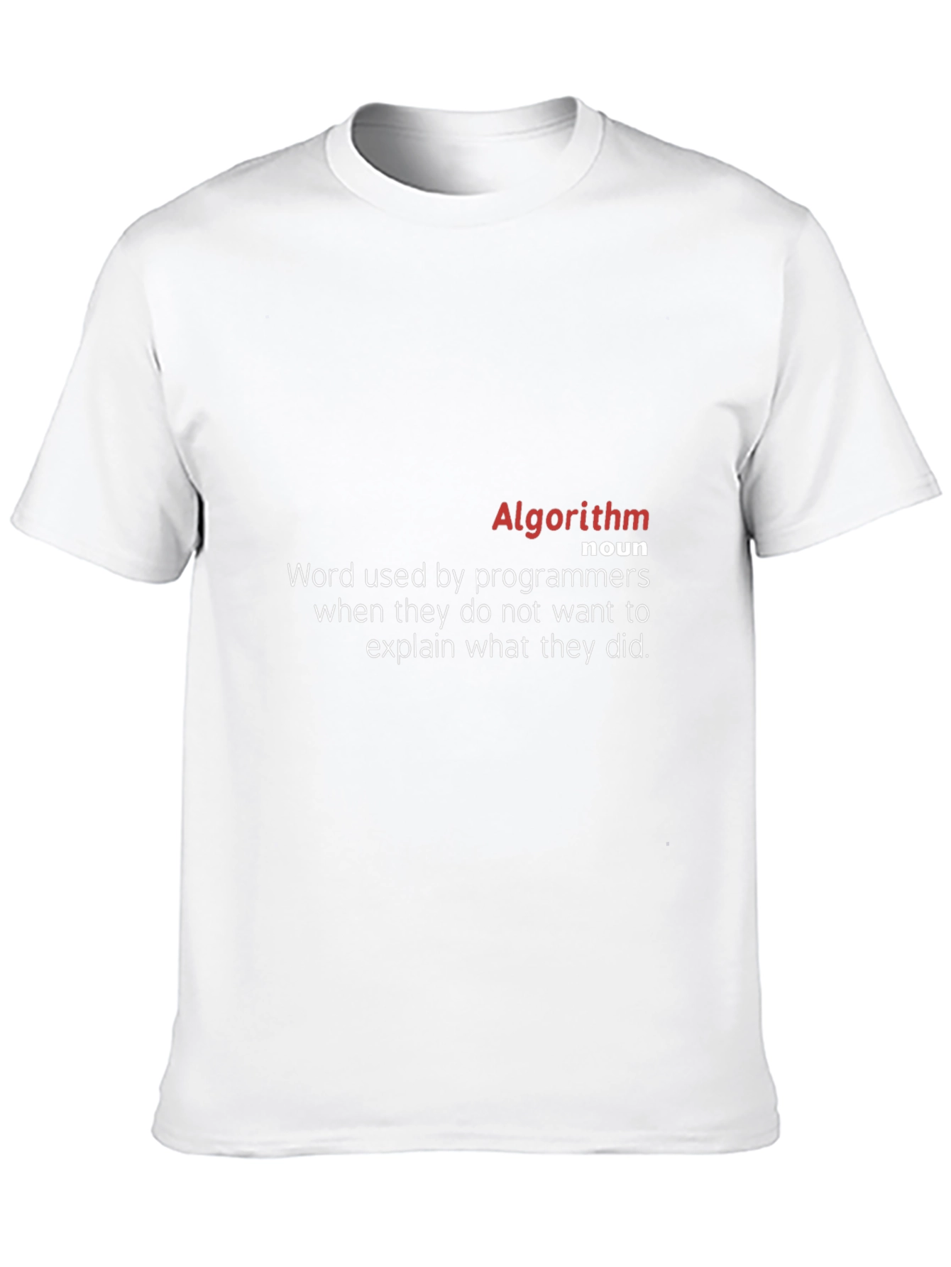 Algorithm Definition Black T-Shirt