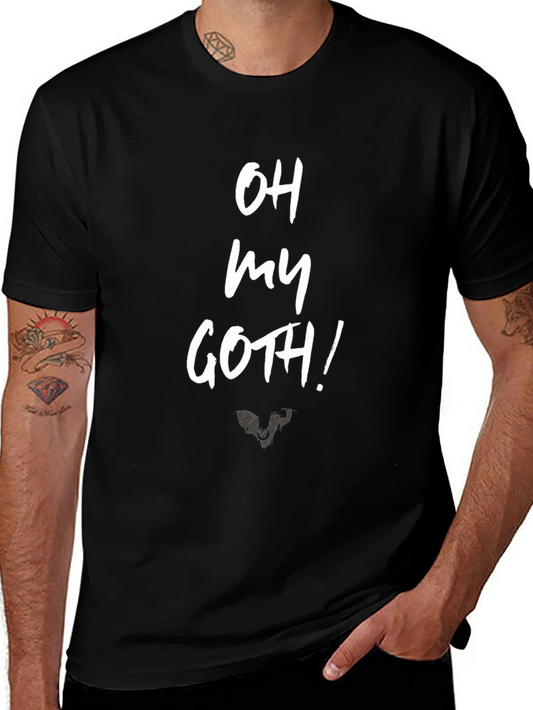Oh My Goth! Graphic Print Black T-Shirt