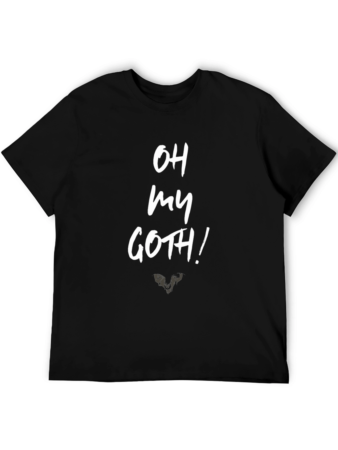 Oh My Goth! Graphic Print Black T-Shirt