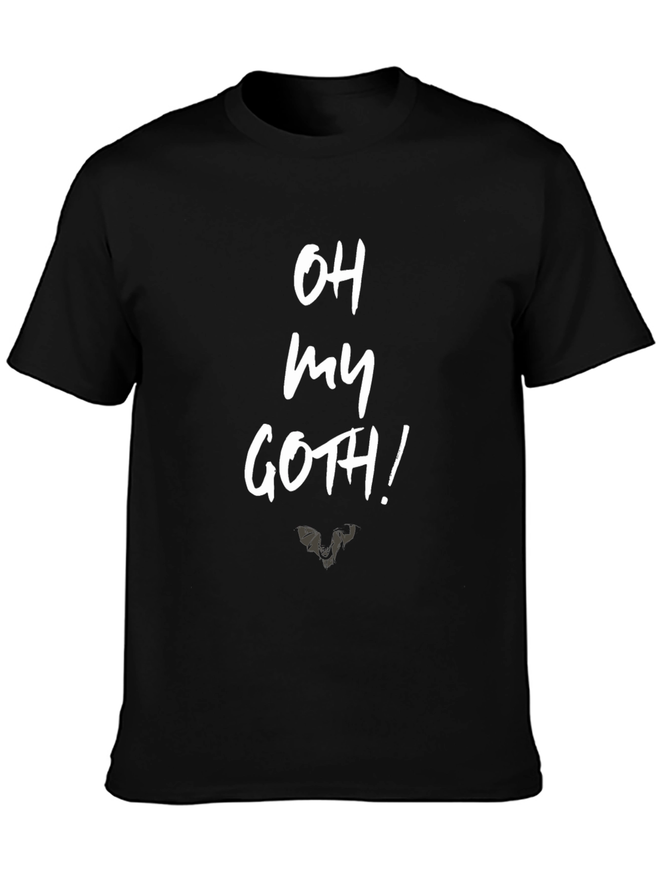 Oh My Goth! Graphic Print Black T-Shirt
