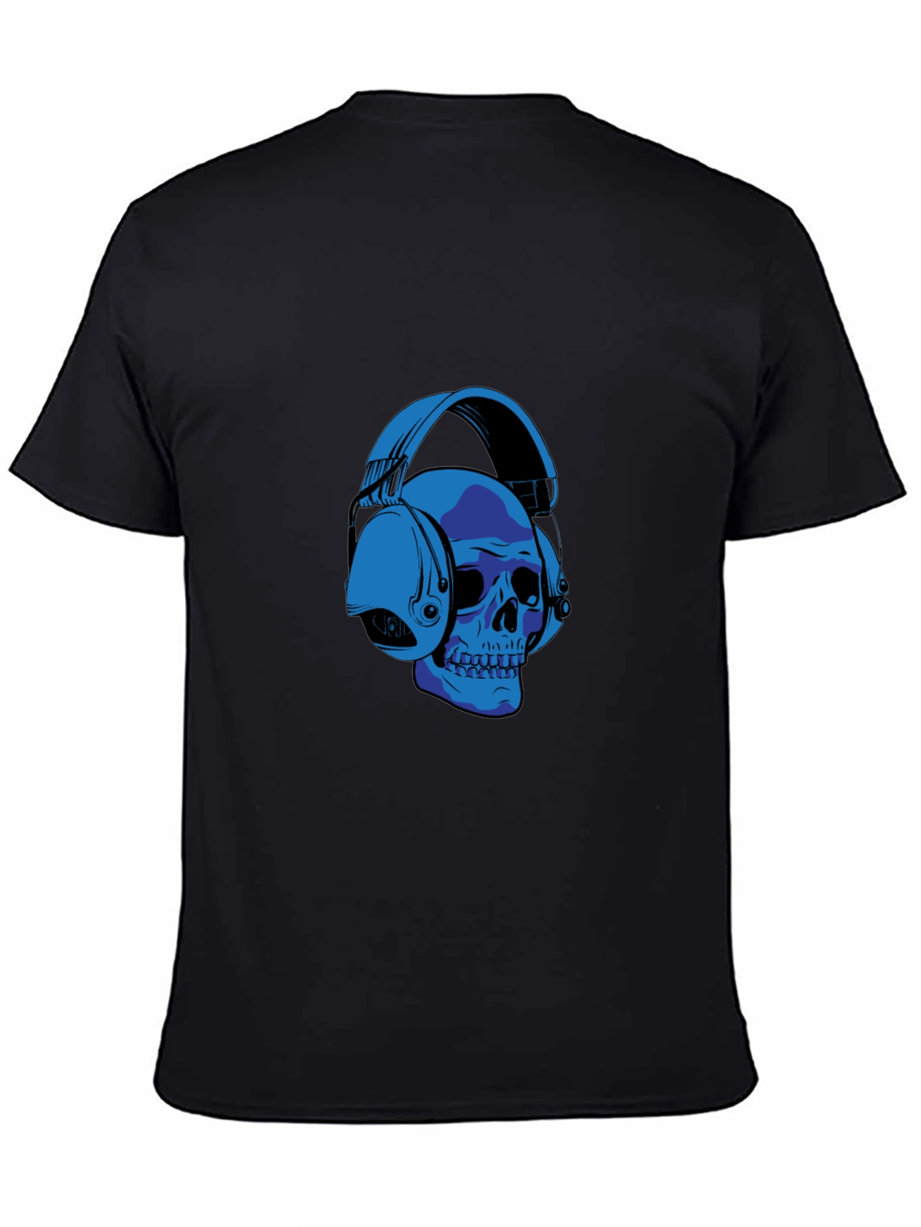 Skull with Headphones Graphic T-Shirt