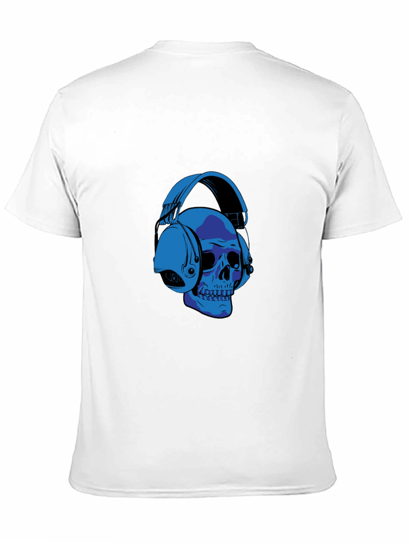 Skull with Headphones Graphic T-Shirt