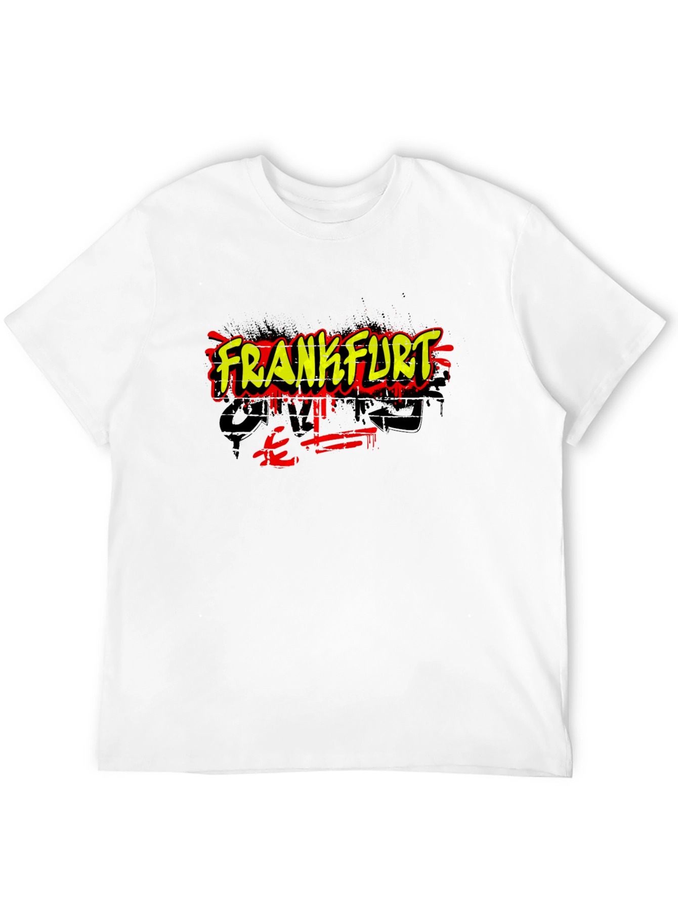 Frankfurt Graffiti Style Black T-Shirt