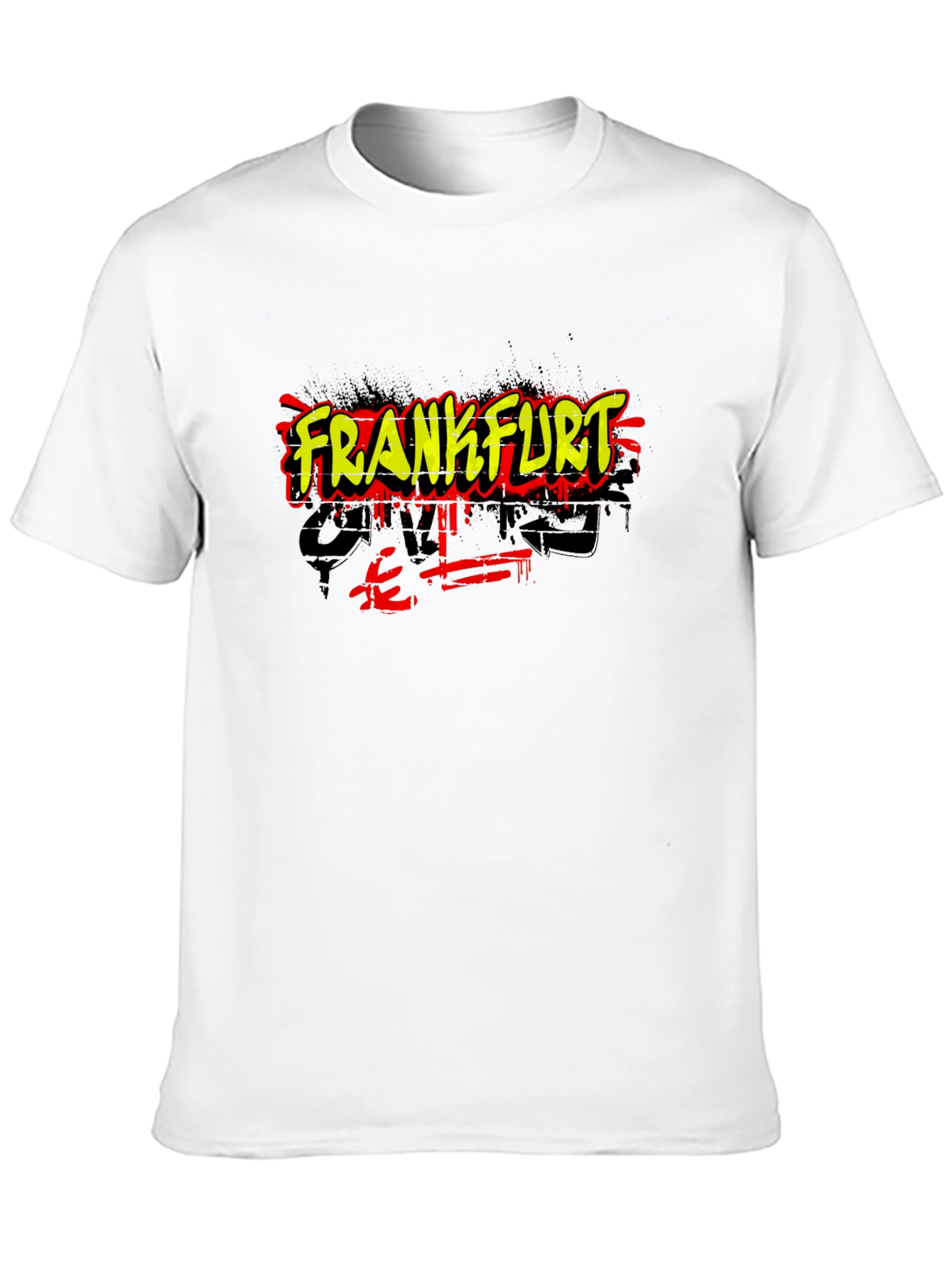 Frankfurt Graffiti Style Black T-Shirt