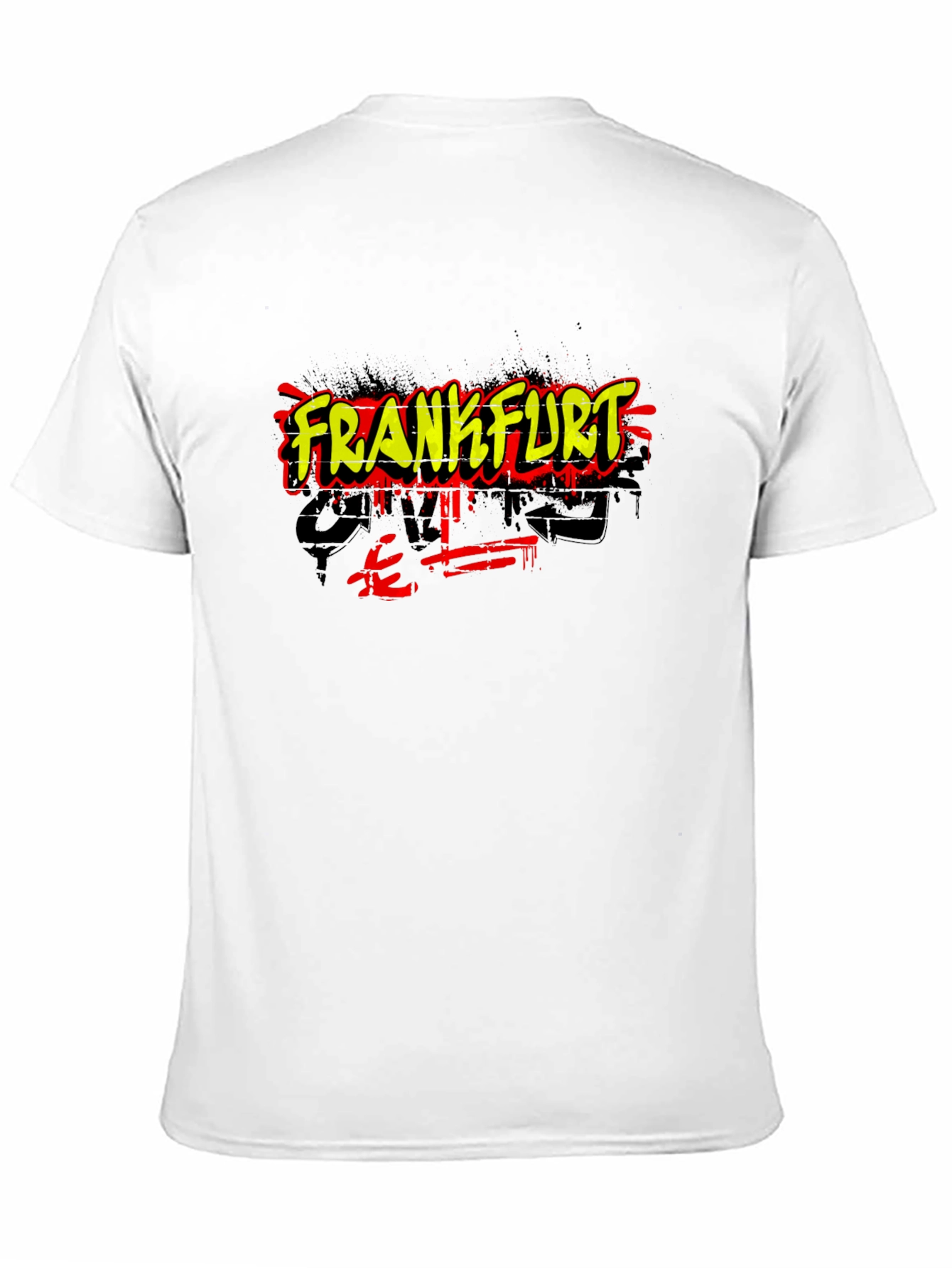 Frankfurt Graffiti Style Black T-Shirt