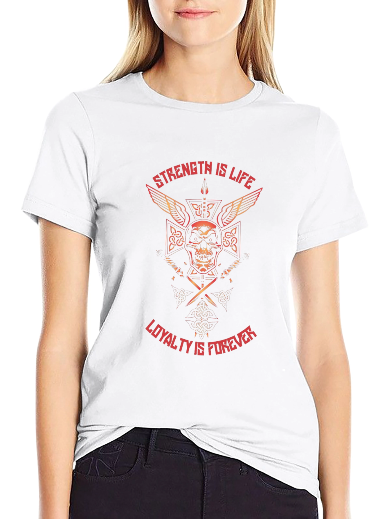 Strength & Loyalty Graphic Tee - Black