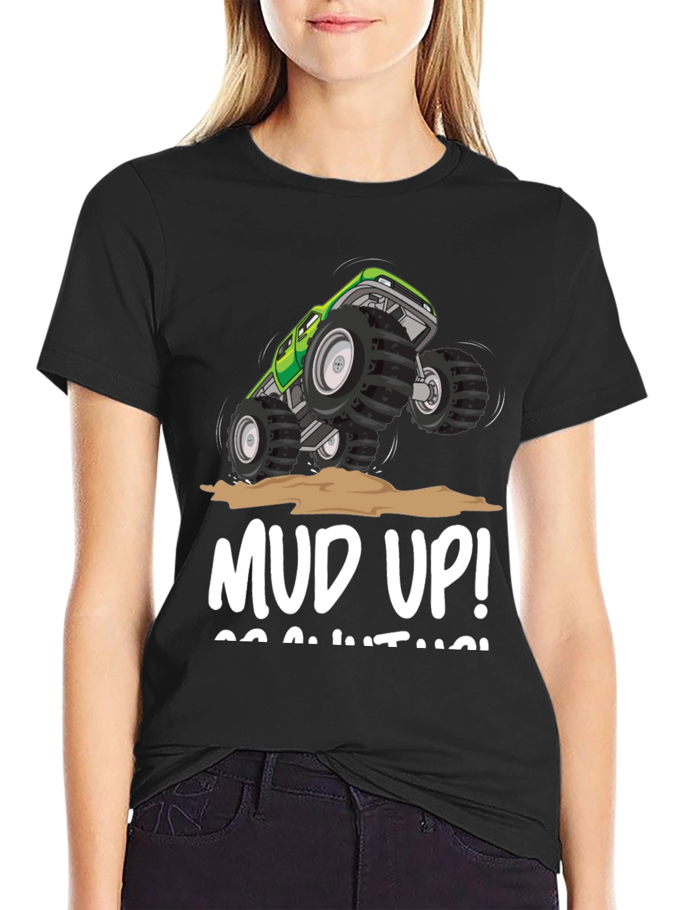 Mud Up! Monster Truck Graphic Tee