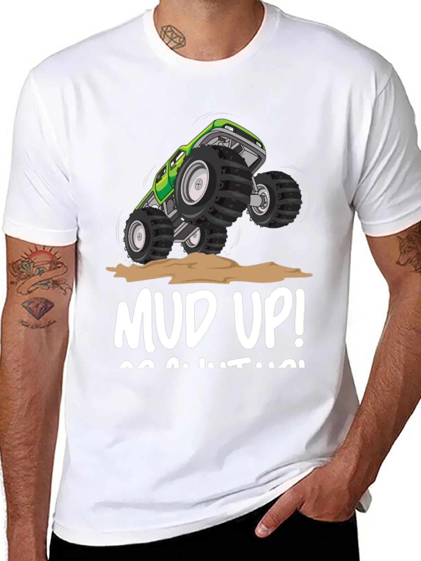 Mud Up! Monster Truck Graphic Tee