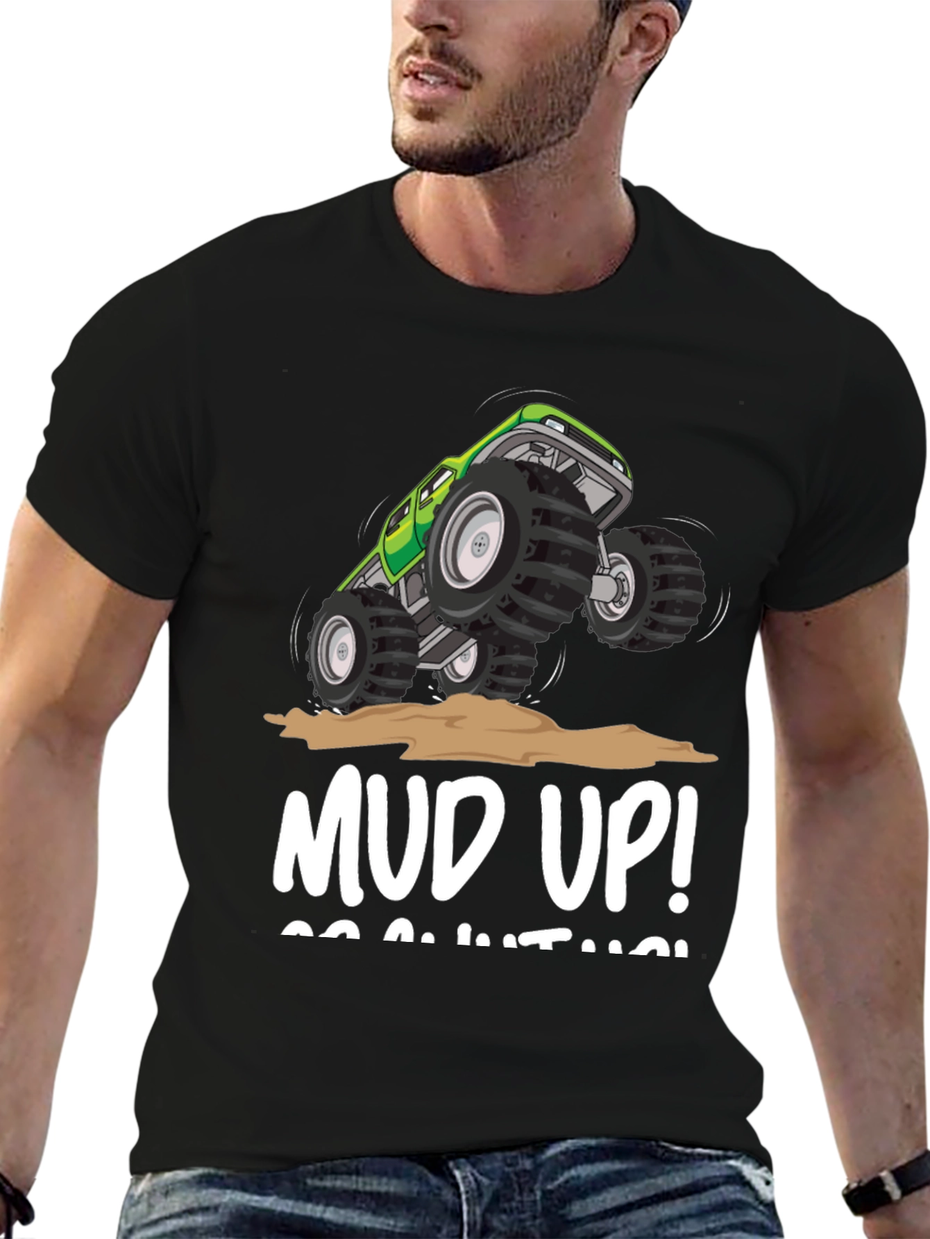 Mud Up! Monster Truck Graphic Tee