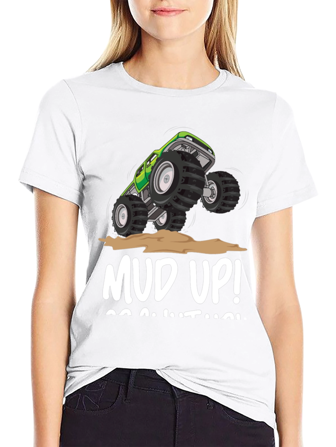 Mud Up! Monster Truck Graphic Tee