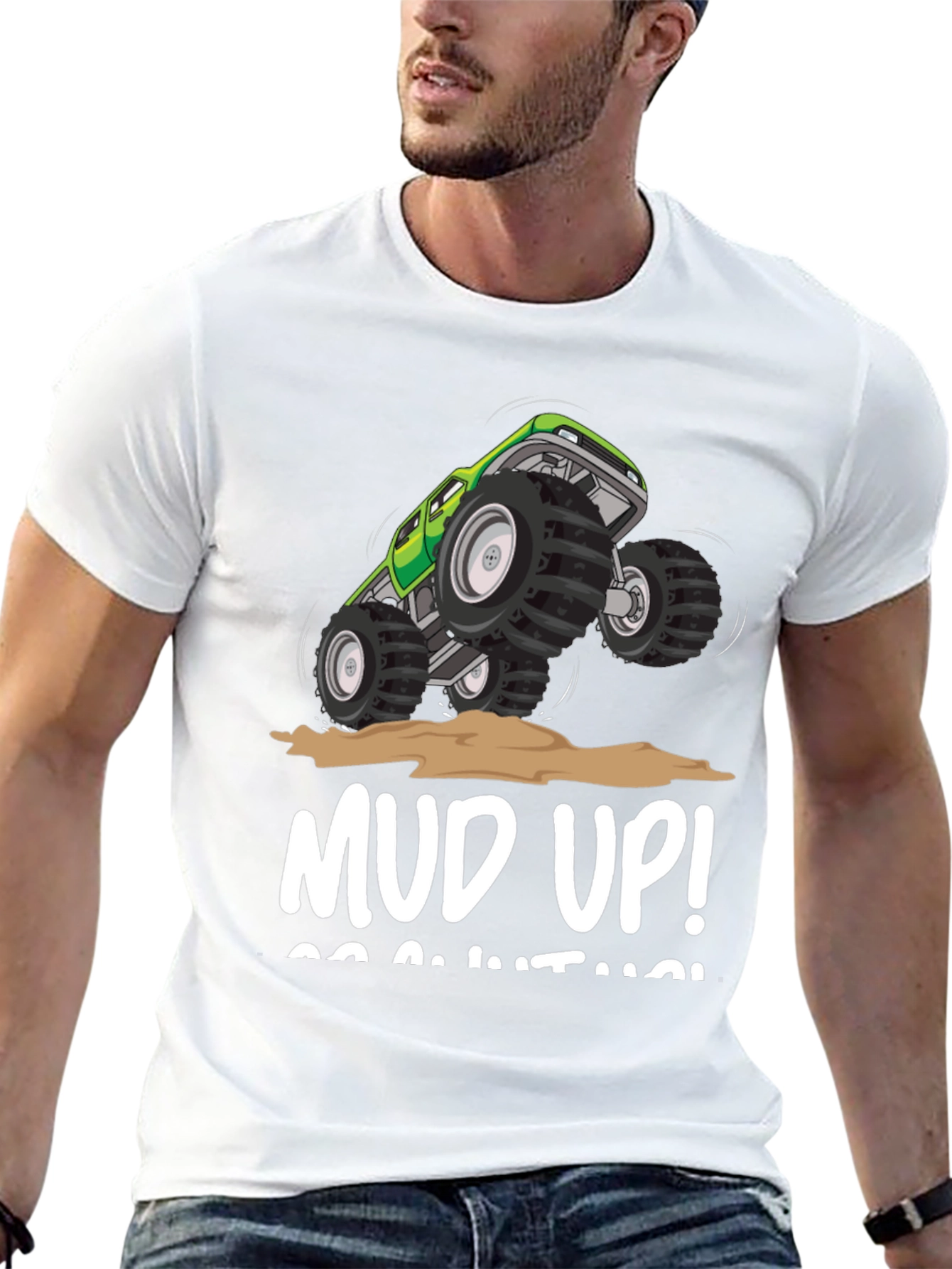 Mud Up! Monster Truck Graphic Tee