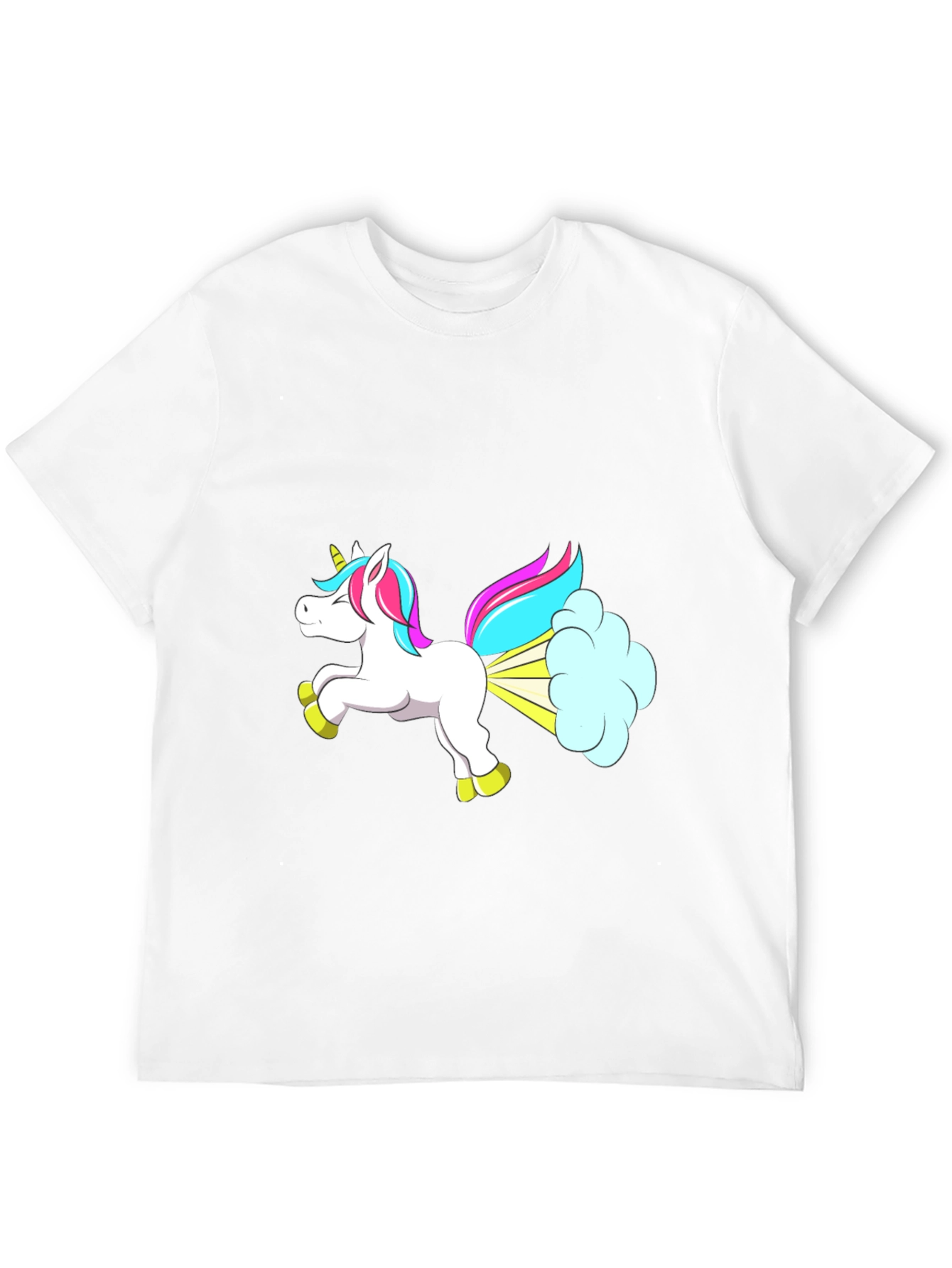 Funny Unicorn Farting Graphic T-Shirt