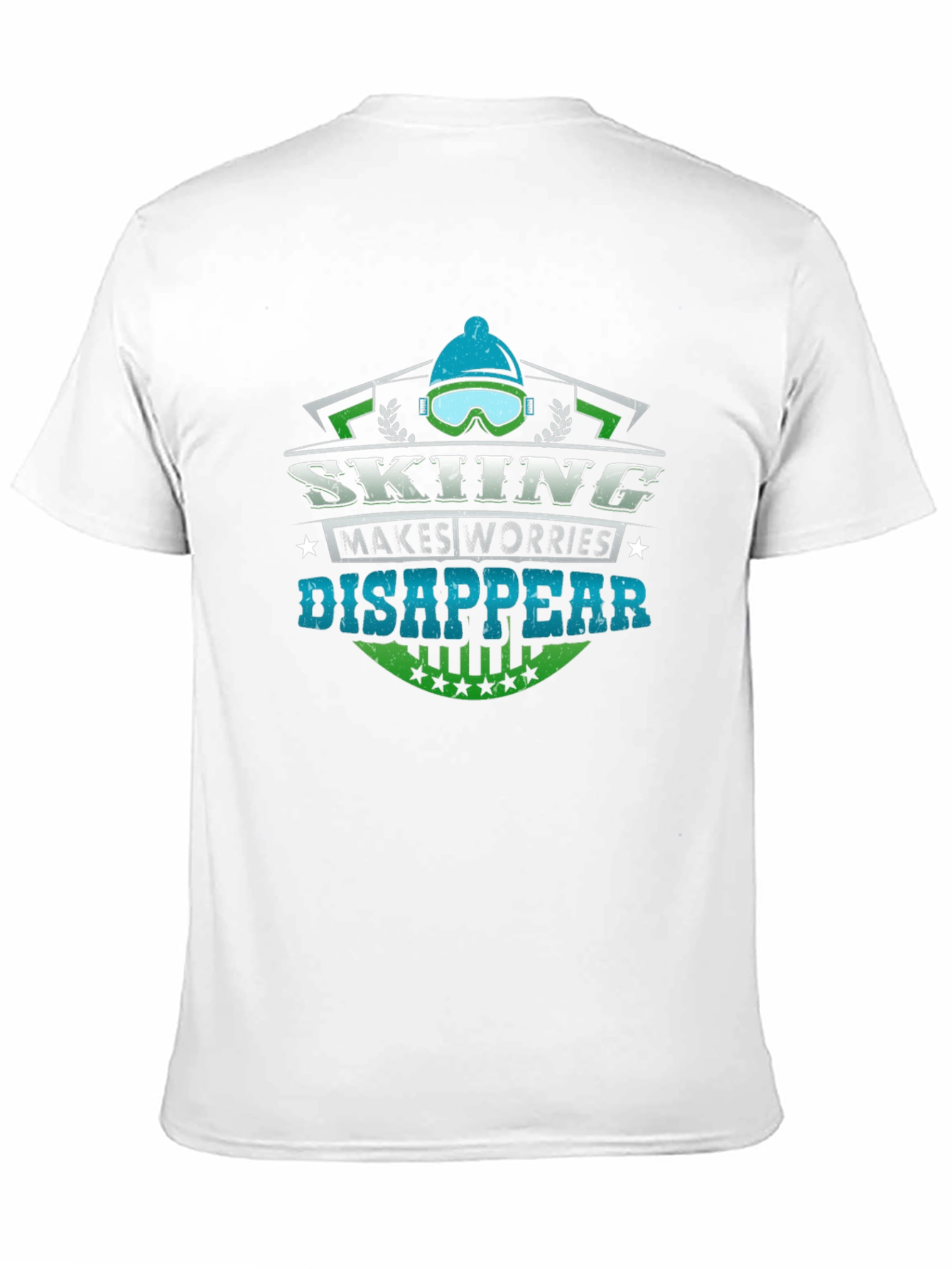 Skiing Makes Worries Disappear T-Shirt