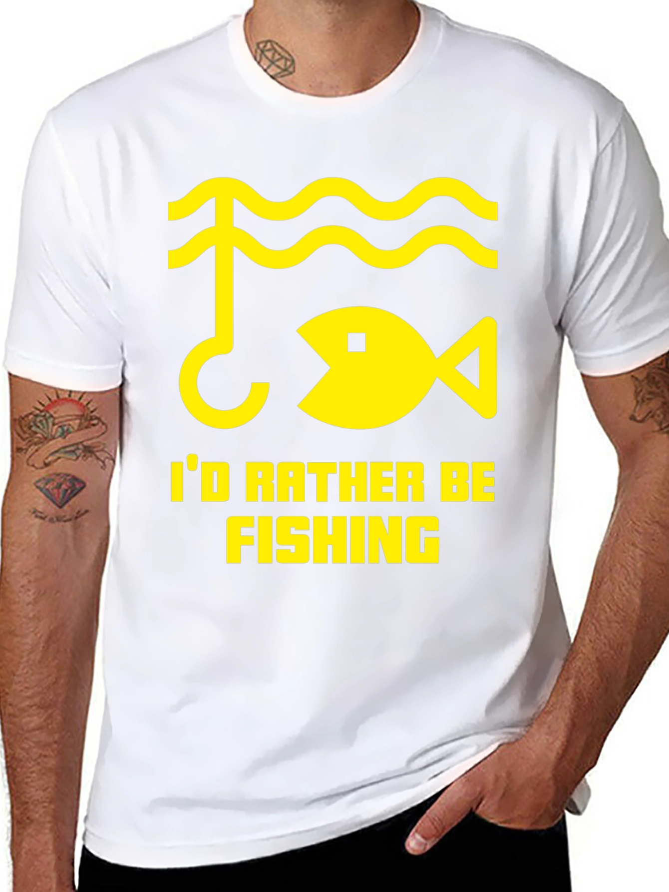 Id Rather Be Fishing T-Shirt - Angler Gift