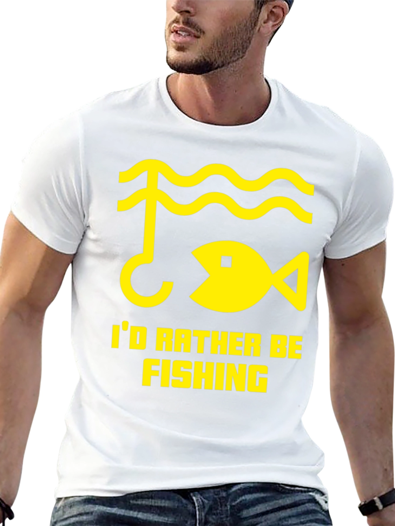 Id Rather Be Fishing T-Shirt - Angler Gift