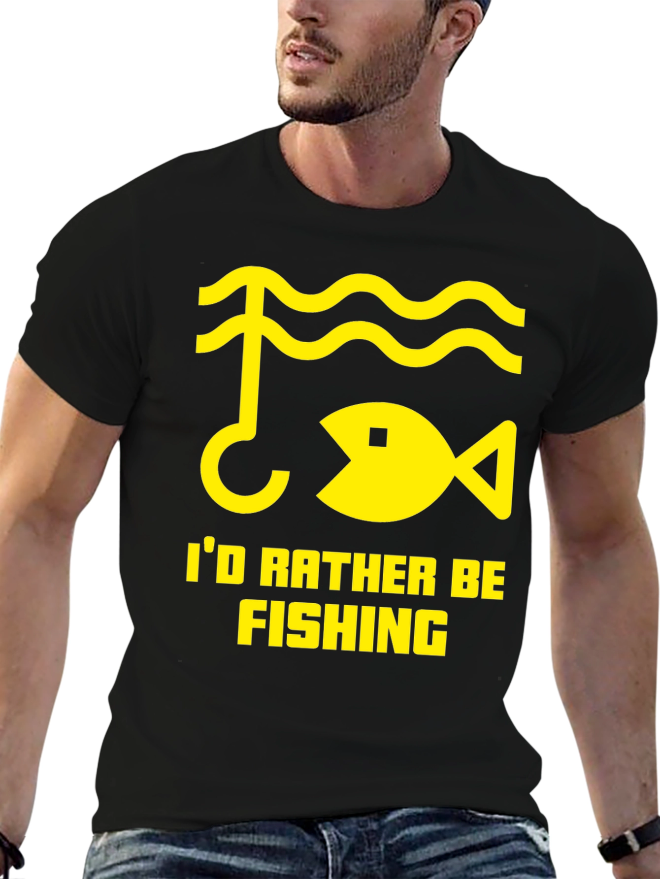 Id Rather Be Fishing T-Shirt - Angler Gift