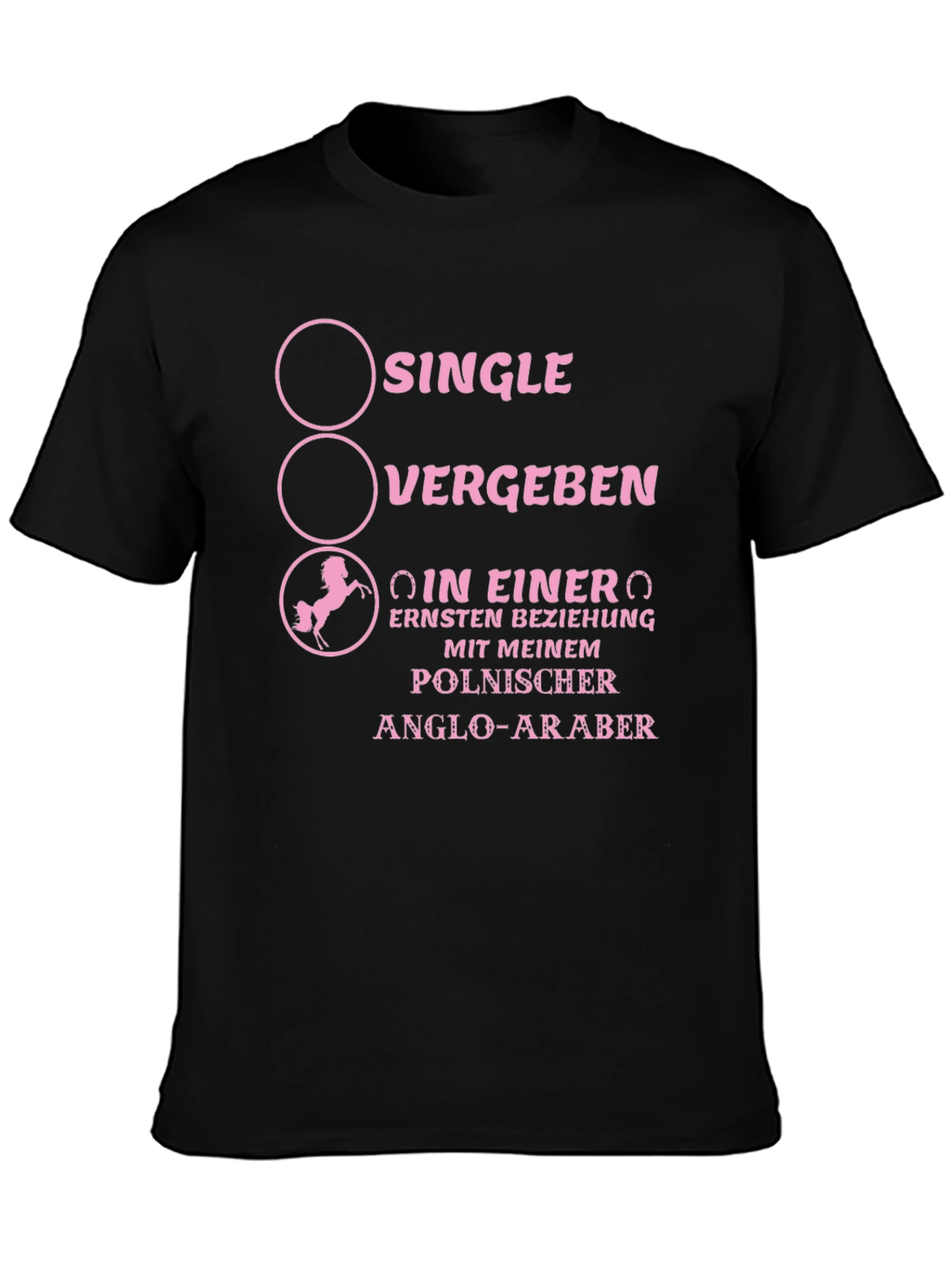 Funny Horse Relationship Status T-Shirt