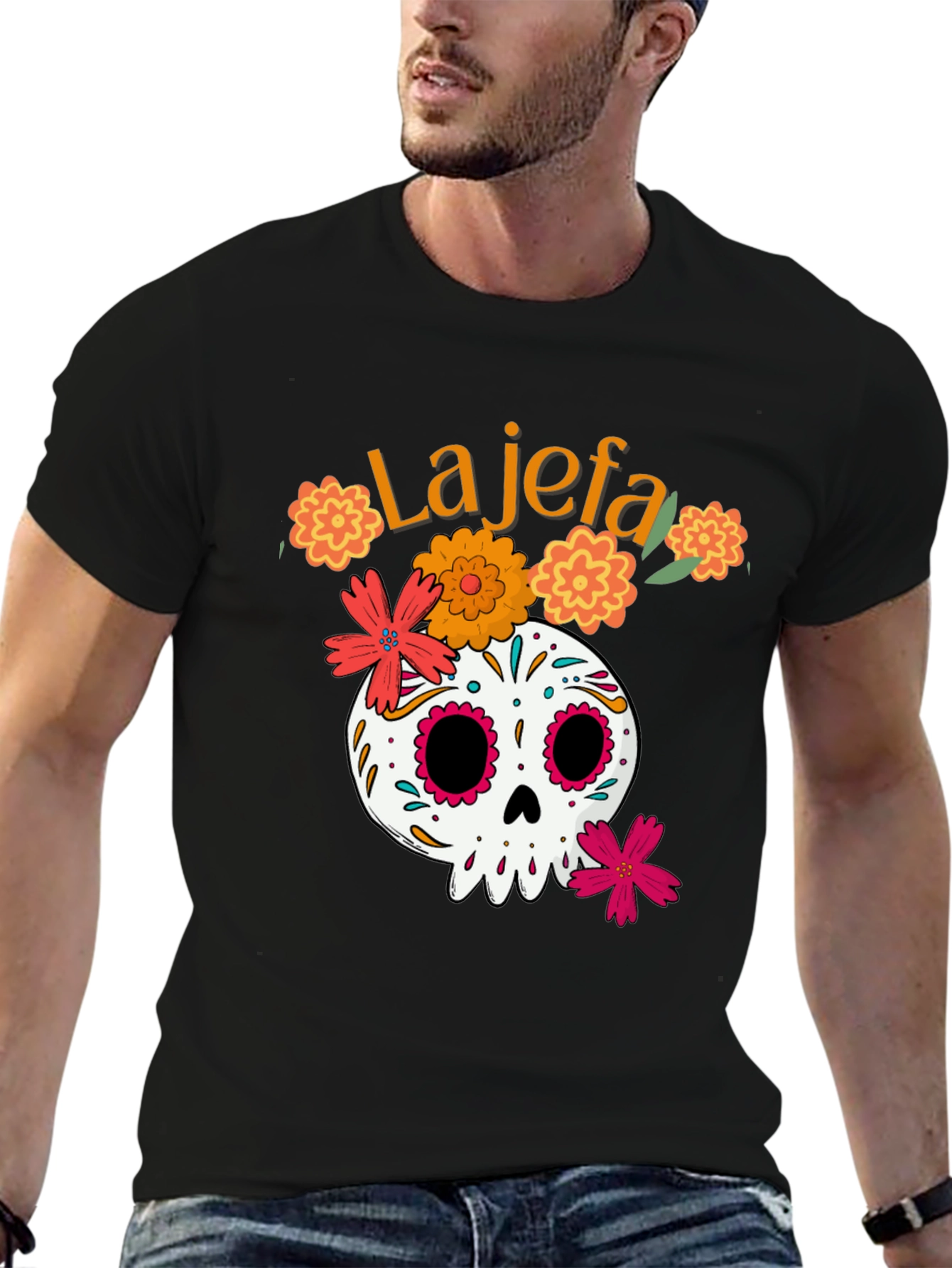 La Jefa Skull T-Shirt - Day of the Dead