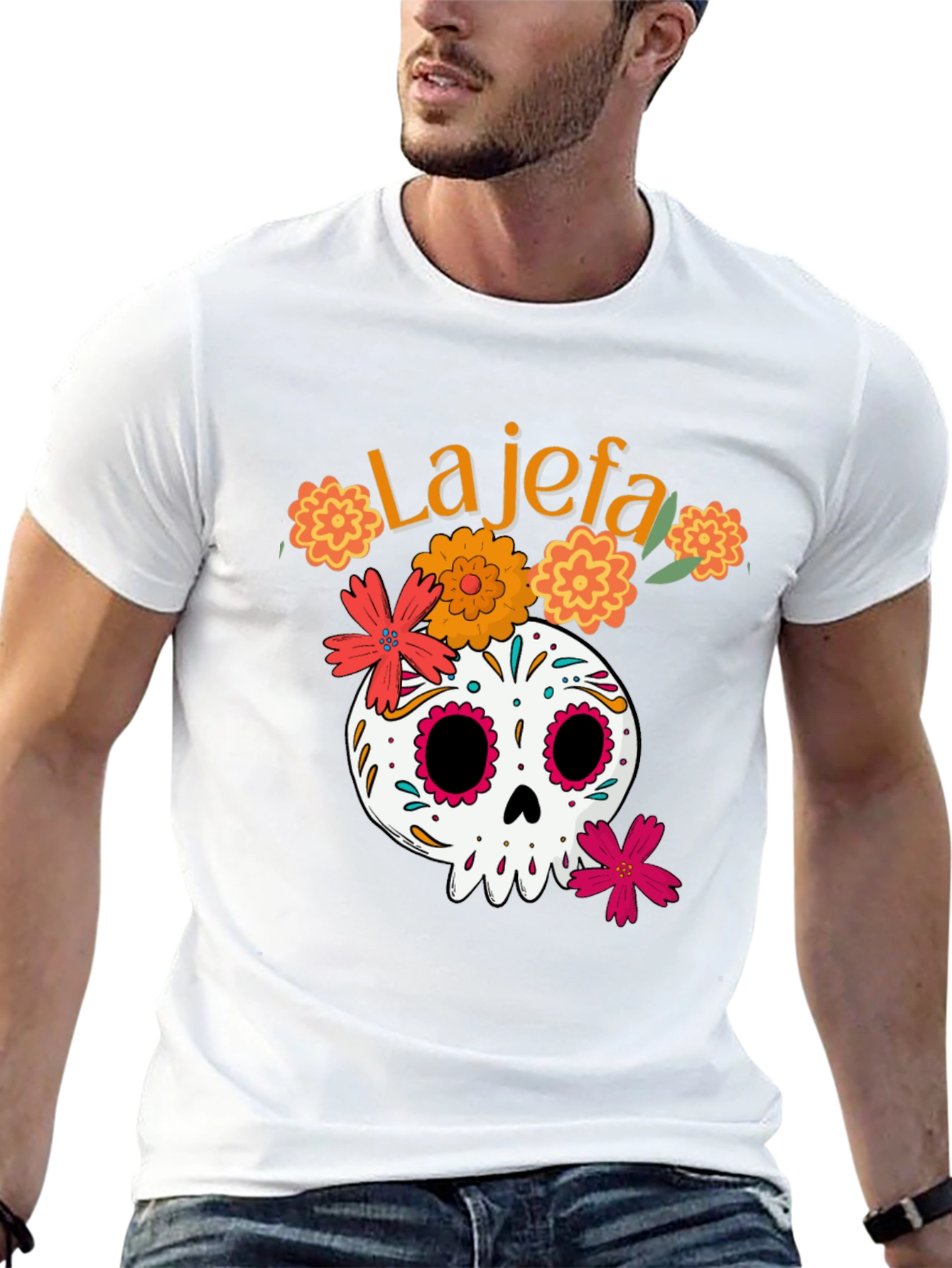 La Jefa Skull T-Shirt - Day of the Dead