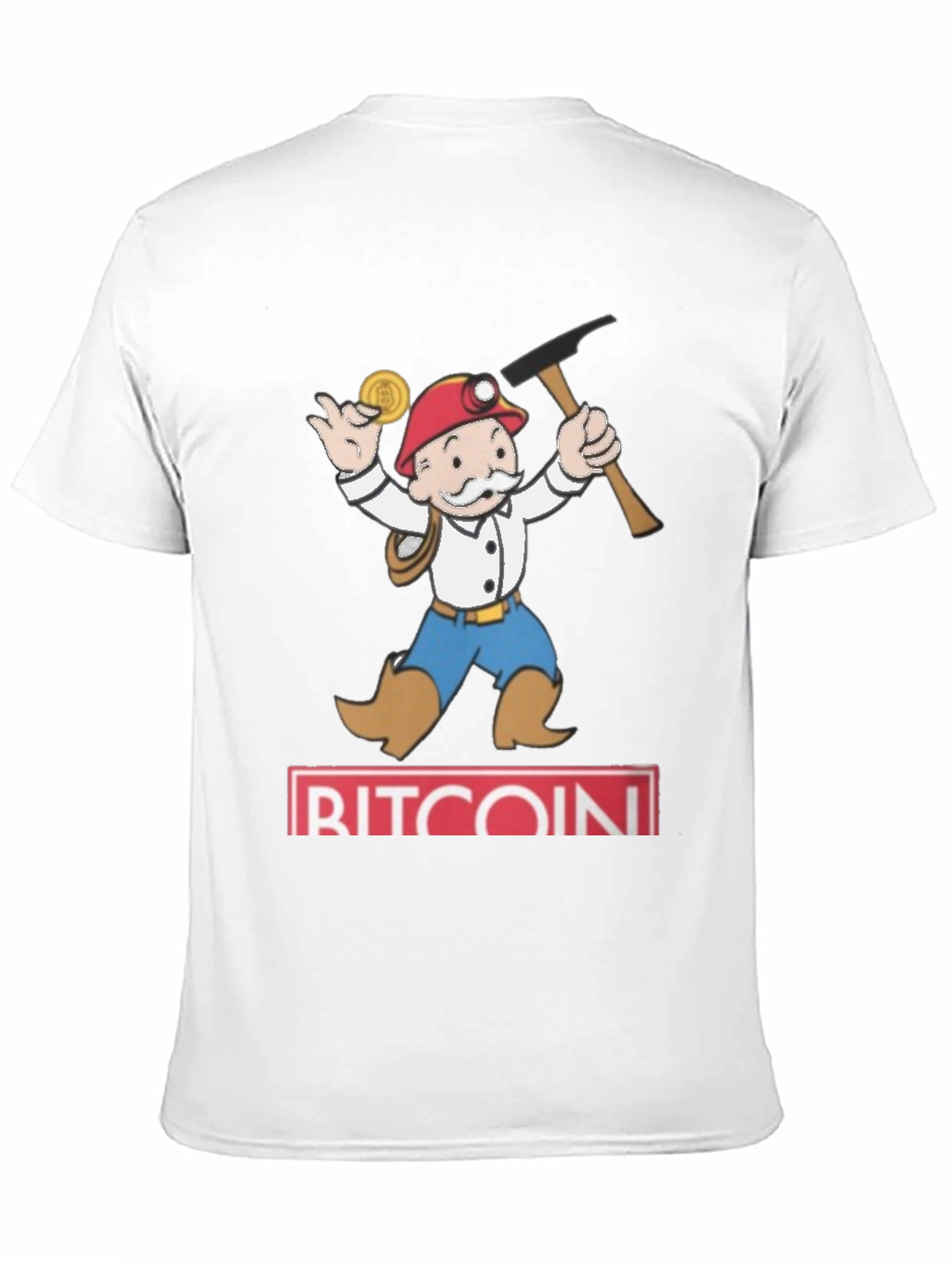 Bitcoin Miner Cartoon Graphic Tee