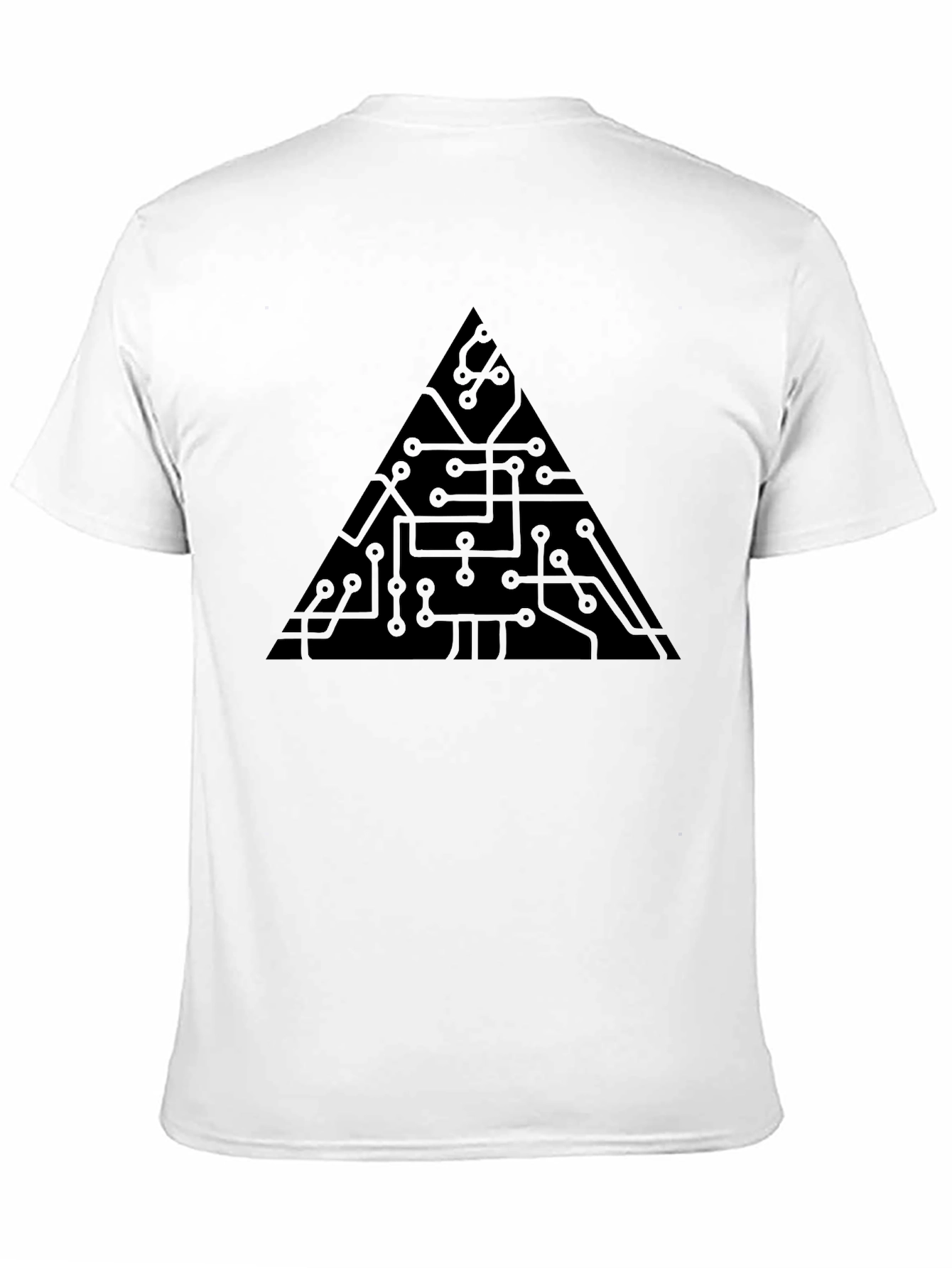 Circuit Board Triangle Graphic T-Shirt
