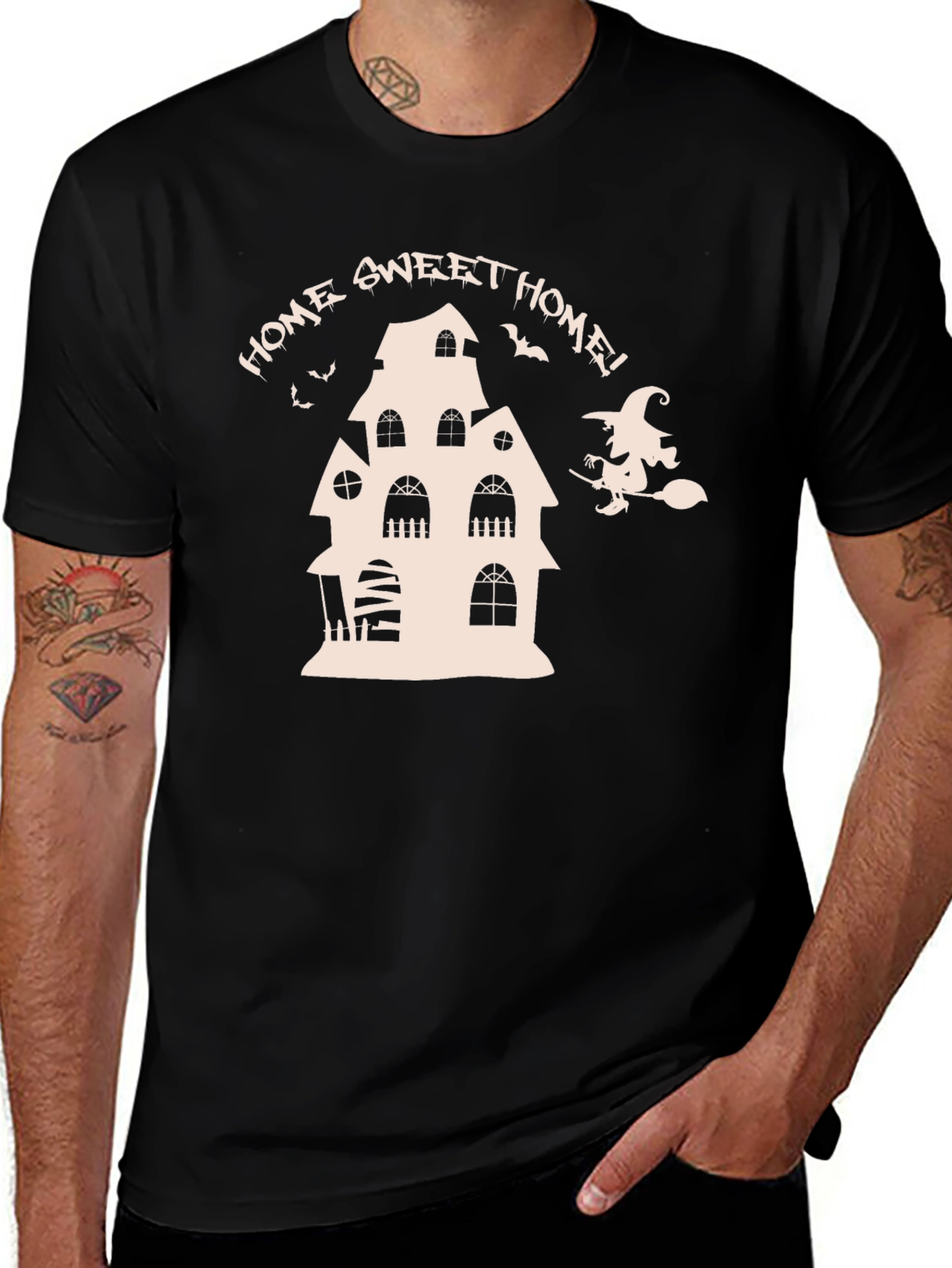 Halloween Home Sweet Home Black T-Shirt