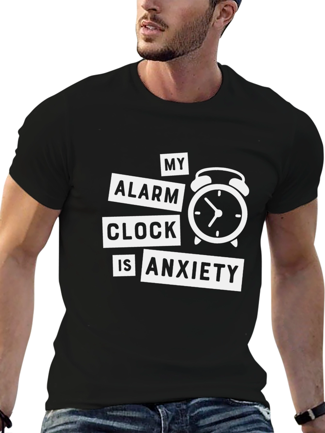 My Alarm Clock Is Anxiety Graphic T-Shirt