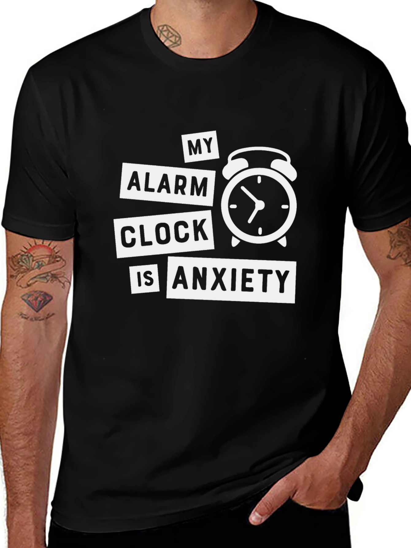 My Alarm Clock Is Anxiety Graphic T-Shirt
