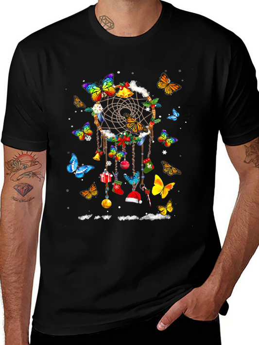 Butterfly Dreamcatcher Christmas Graphic Tee